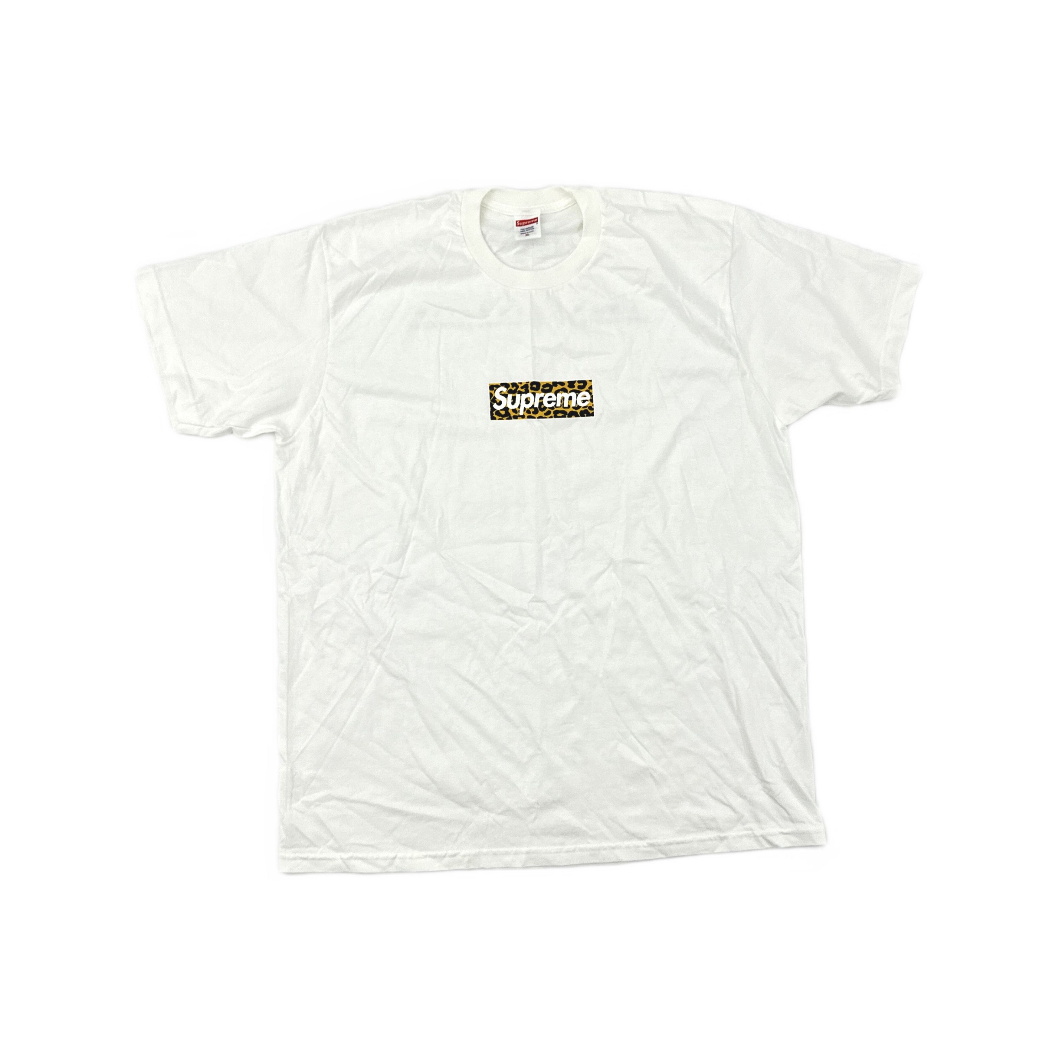 Supreme 2004 Supreme Los Angeles Hebrew Box Logo Tee White Size XL