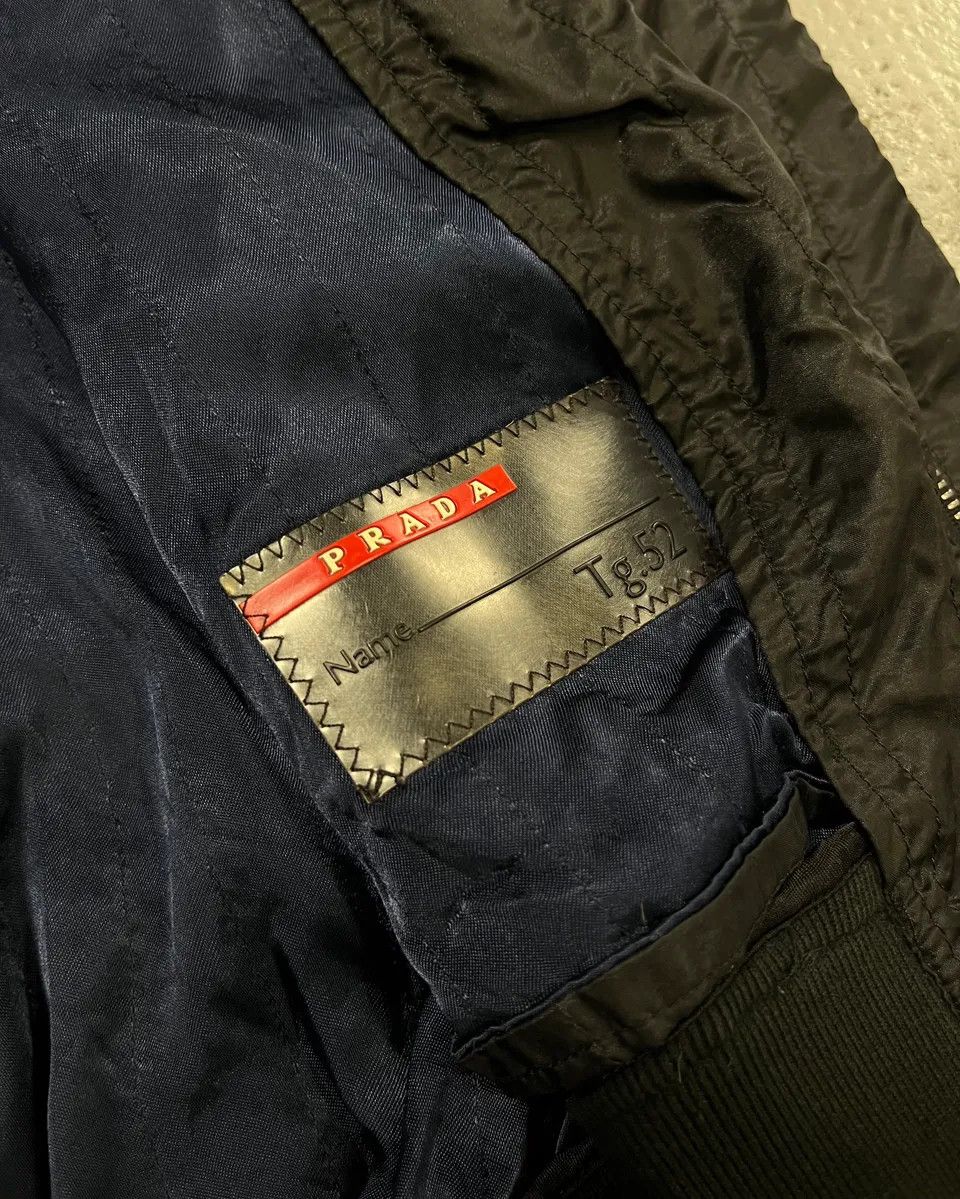 Prada AW2004 Prada Black Nylon Bomber Jacket Size US M / EU 48-50 / 2 - 13 Thumbnail