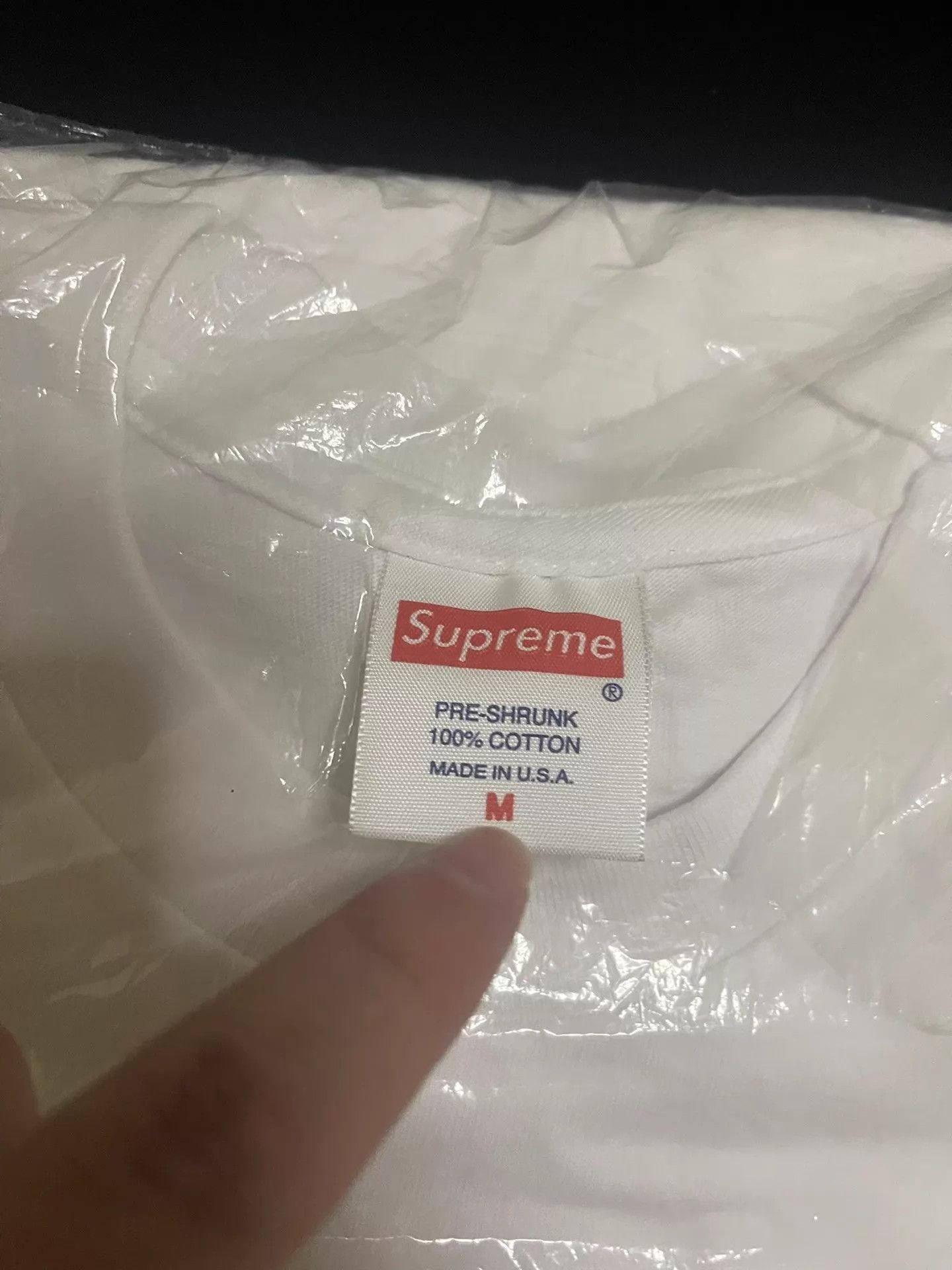 Supreme Supreme berry gold foil short sleeve tee white & navy blue M Size US M / EU 48-50 / 2 - 4 Thumbnail