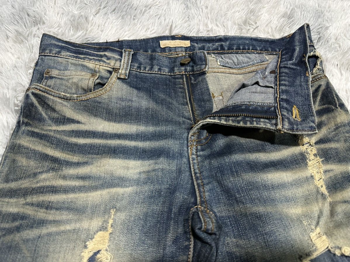 GOA 🔥Y2K Archived Goa Mud Wash Zipper Flared Denim Distressed Size US 34 / EU 50 - 10 Thumbnail