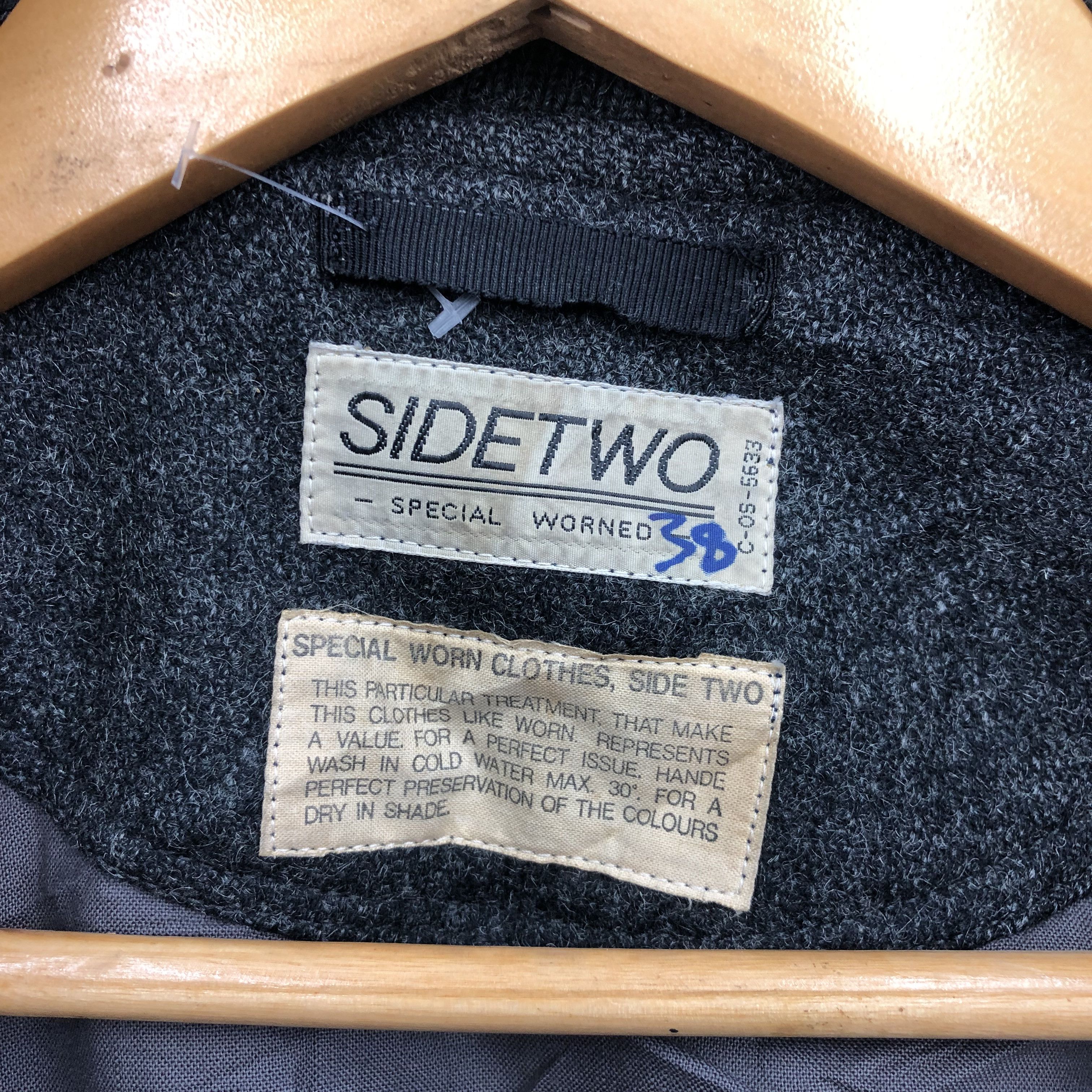 Vintage Vintage 90s Surplus Leather Varsity Wool Jacket | . Size US XL / EU 56 / 4 - 6 Thumbnail