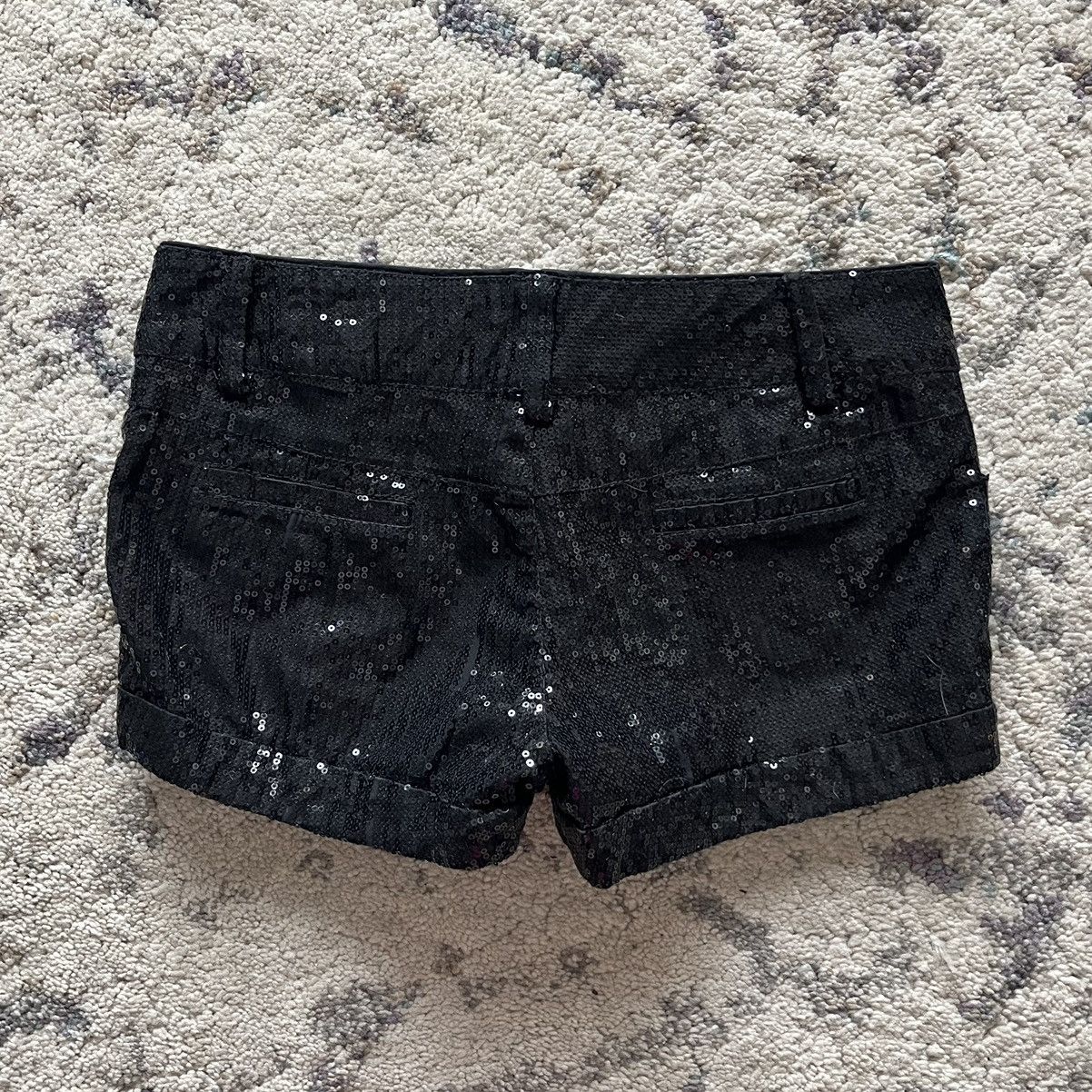 Vintage Vintage Sequin Mini Shorts Size 27" / US 4 / IT 40 - 3 Thumbnail