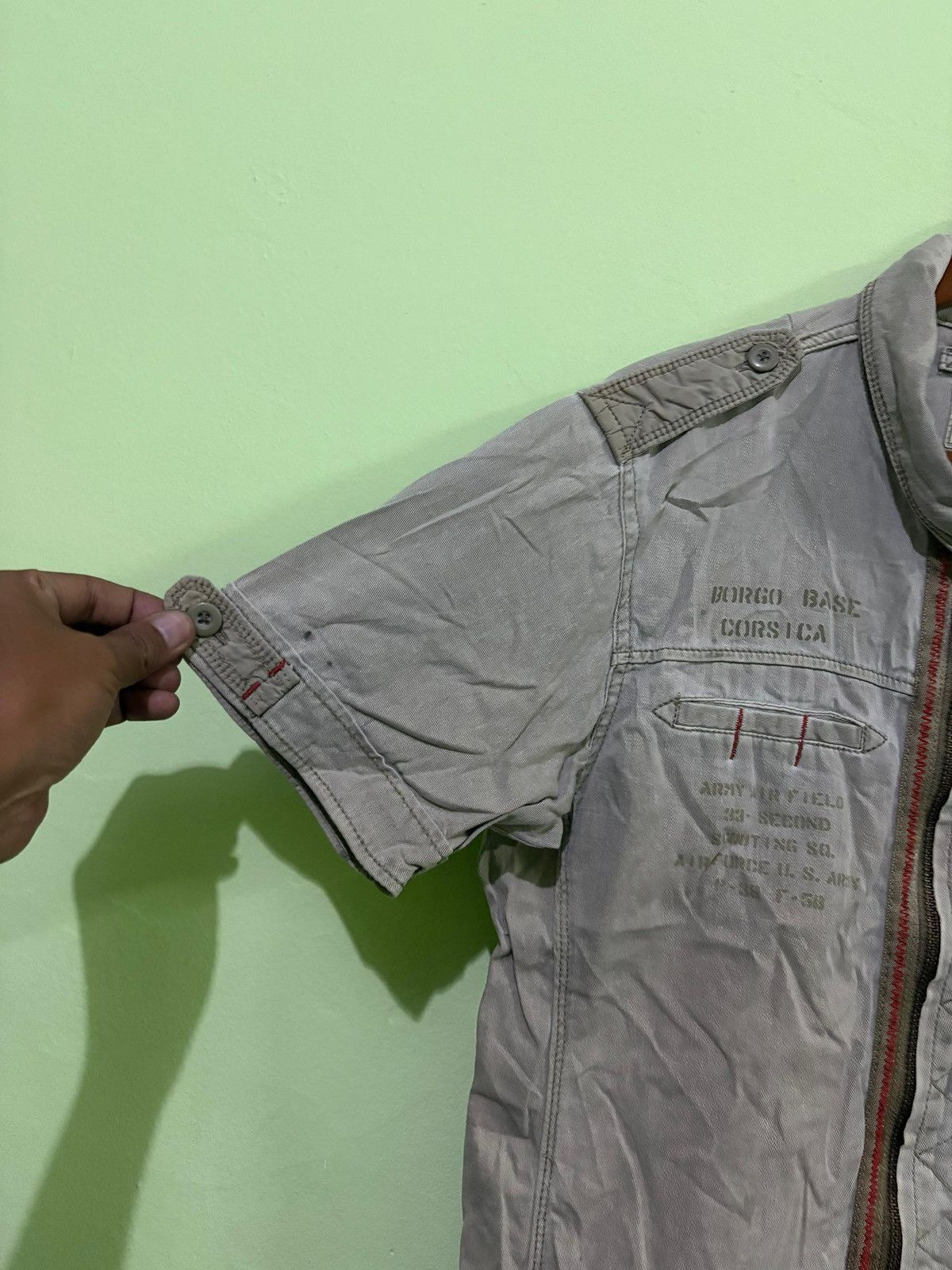 Avirex VTG Avirex Zipper Shirt Single pocket Military Fashion Size US M / EU 48-50 / 2 - 3 Thumbnail