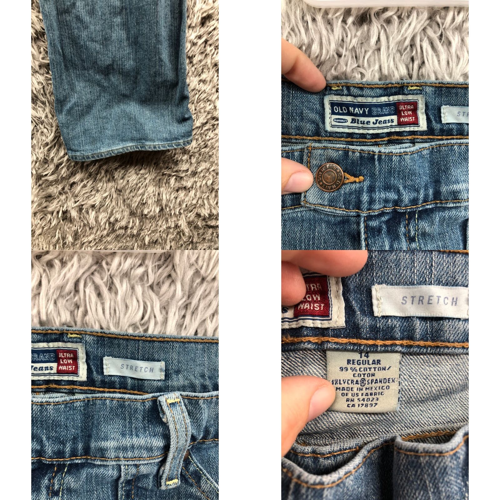 Old Navy Old Navy Jeans Womens Regular Bootcut Dark Wash Denim Stretch Size 14 Size 36" / US 14 / IT 50 - 8 Thumbnail