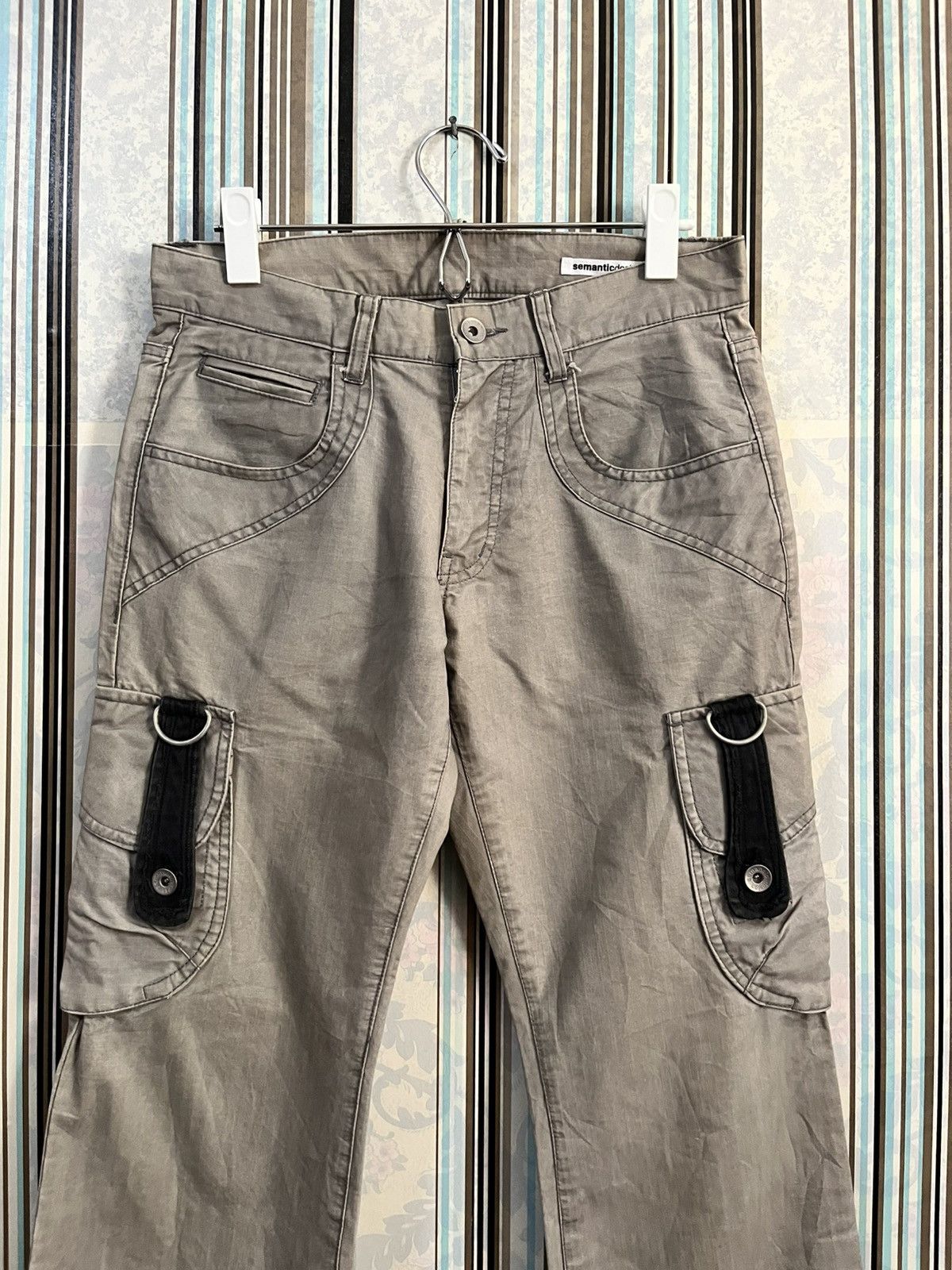 semanticdesign 1990s flared cargo pockets #H1 Size US 28 / EU 44 - 3 Thumbnail
