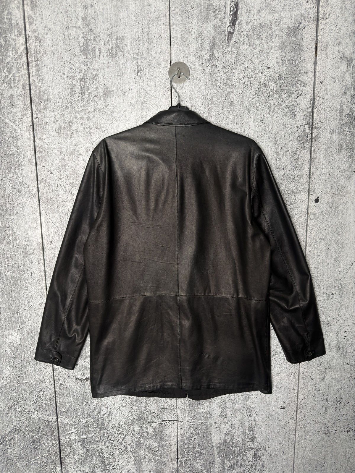 Ermenegildo Zegna Ermenegildo Zegna Mens Reversible Leather Zip-Up Coat Jacket Size US L / EU 52-54 / 3 - 8 Thumbnail