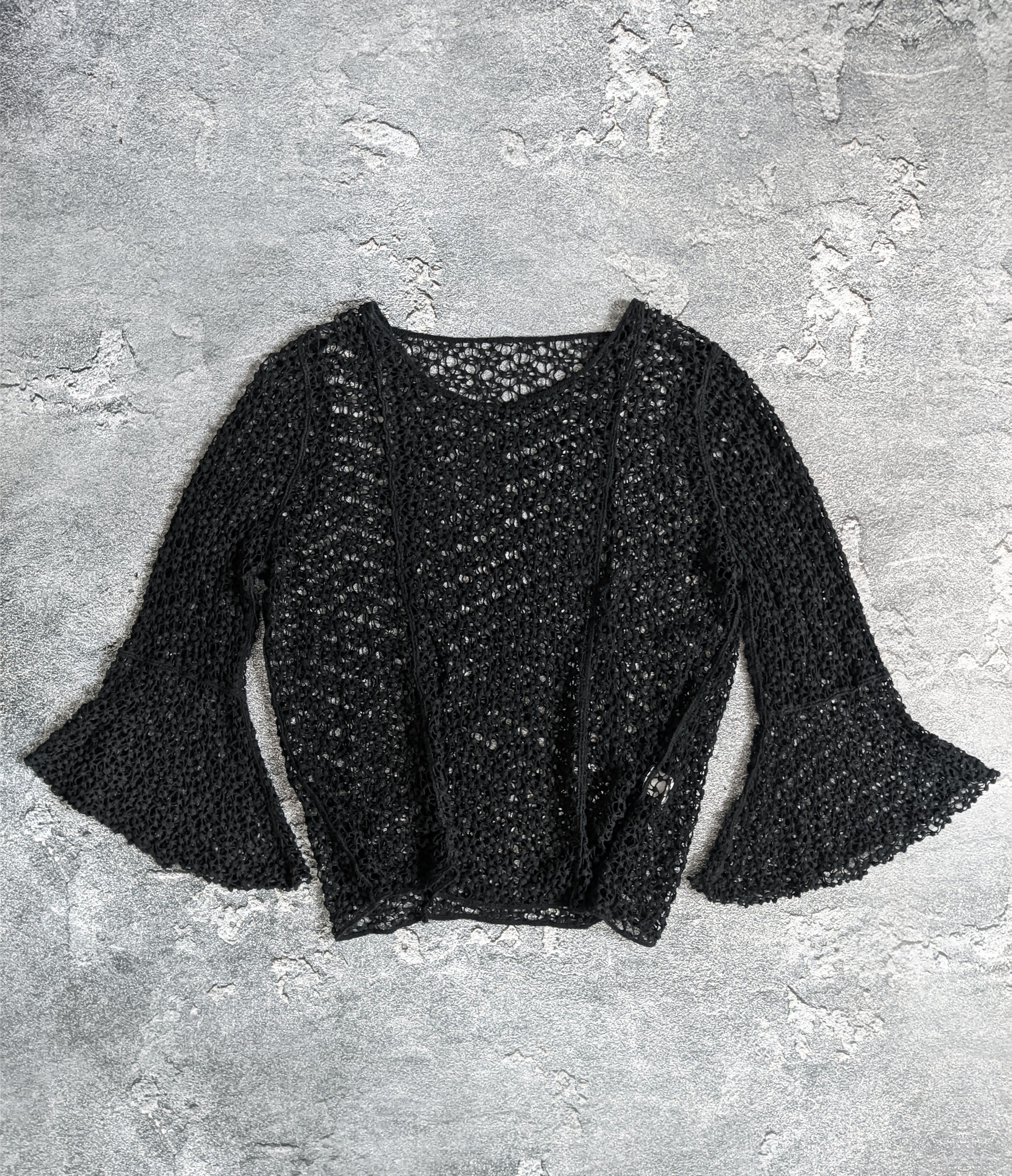 Vintage Avant garde mesh long sleeve gothic y2k Size M / US 6-8 / IT 42-44 - 2 Thumbnail