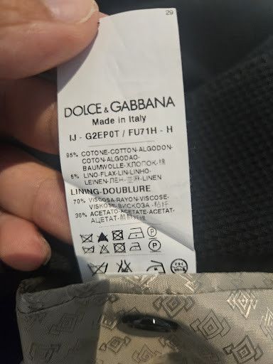 Dolce & Gabbana Dolce & Gabanna Black Waffle Knit Contrast Lapel Blazer Size 42R - 4 Thumbnail