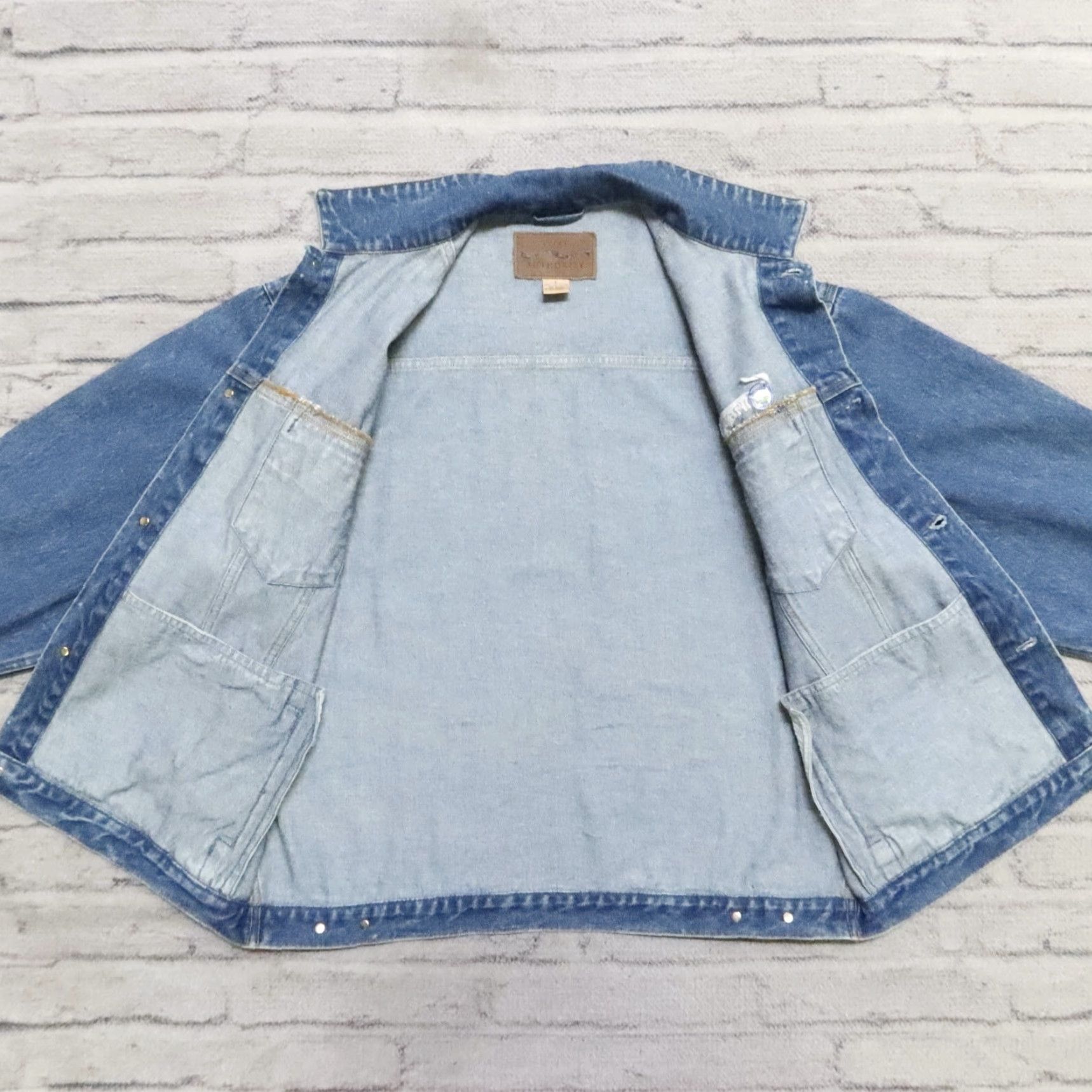 Port Authority VINTAGE Napster Denim Trucker Jacket - 90s Rare Blue L Mens Jacket Size US L / EU 52-54 / 3 - 7 Thumbnail