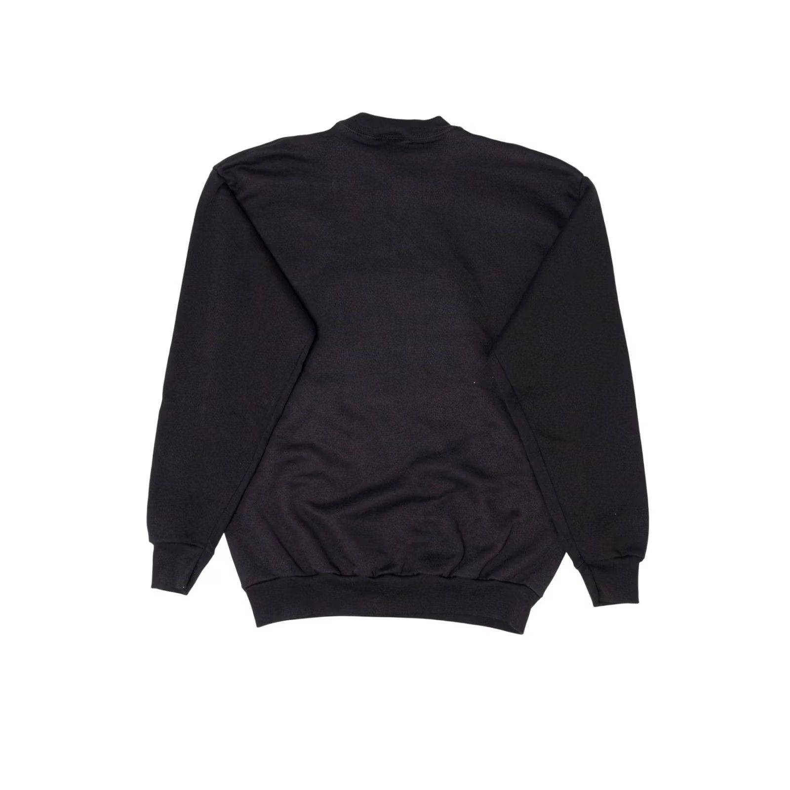 Tultex VINTAGE Embroidered "I Survived 50 Years With Nate" Tultex Raglan Sweatshirt Mens Medium Black 1990s Size US M / EU 48-50 / 2 - 4 Thumbnail