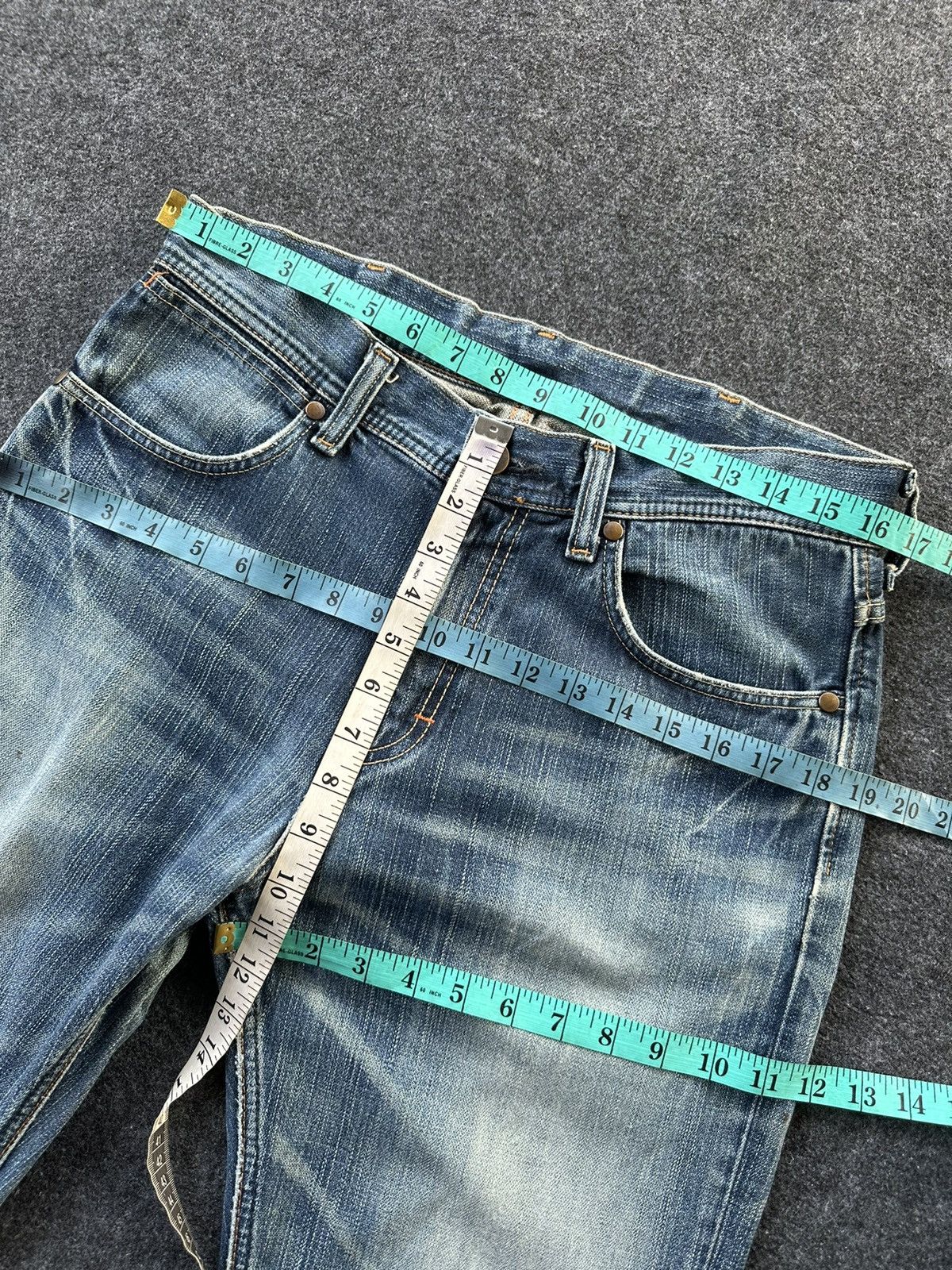 Wrangler 🔥90s Wrangler Distressed Vintage Denim D131 Size US 32 / EU 48 - 13 Thumbnail