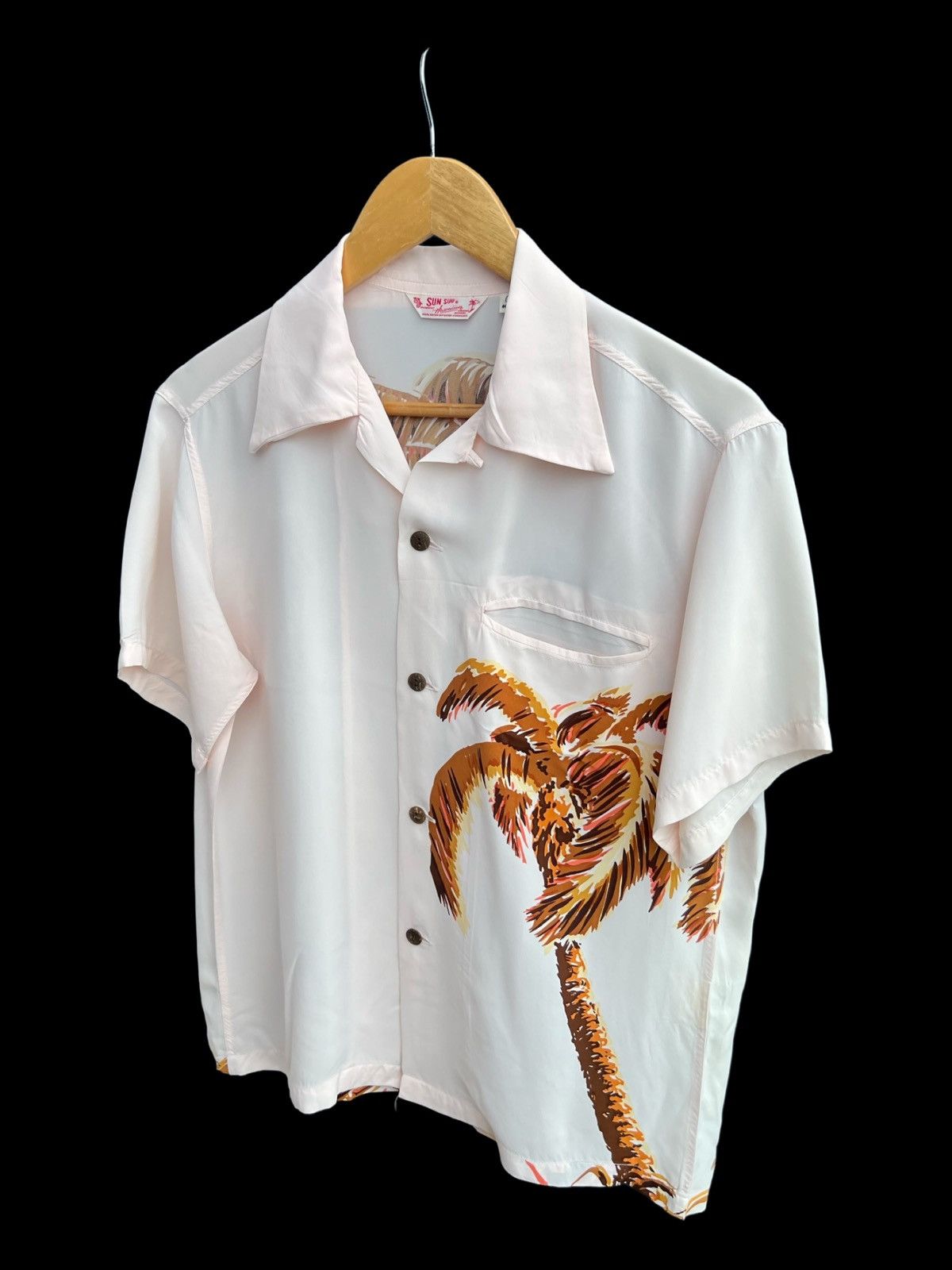 Sun Surf ARCHIVE SS13 Palm Tree Climber Back Panel Rayon Hawaii Shirt Size US S / EU 44-46 / 1 - 3 Thumbnail