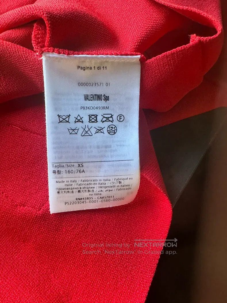 Valentino Valentino Red embroidered dress Size XS / US 0-2 / IT 36-38 - 7 Thumbnail