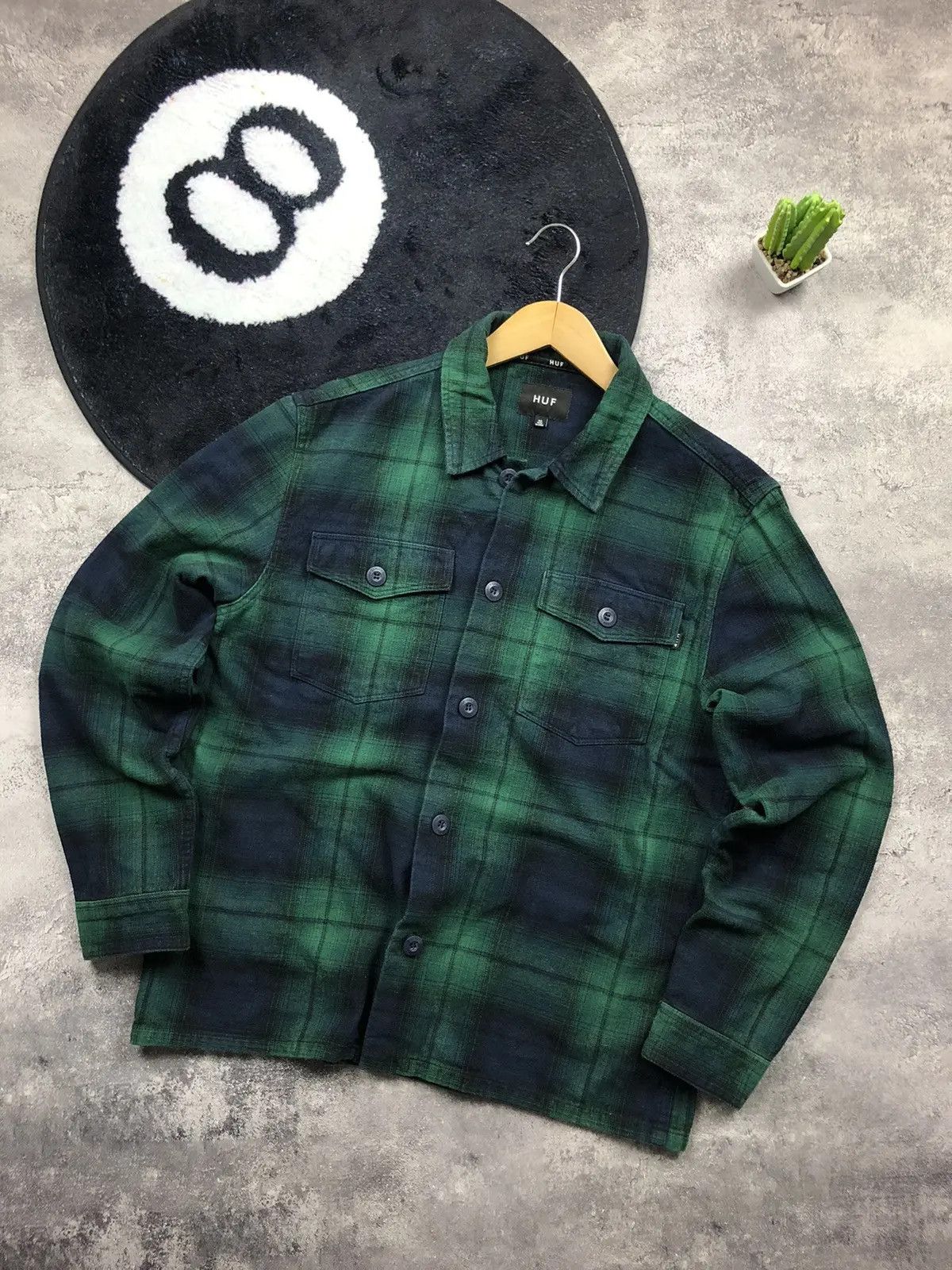 Huf HUF Hype Button Up Owershirt Checkered Skateboard Streetwear Size US M / EU 48-50 / 2 - 1 Thumbnail