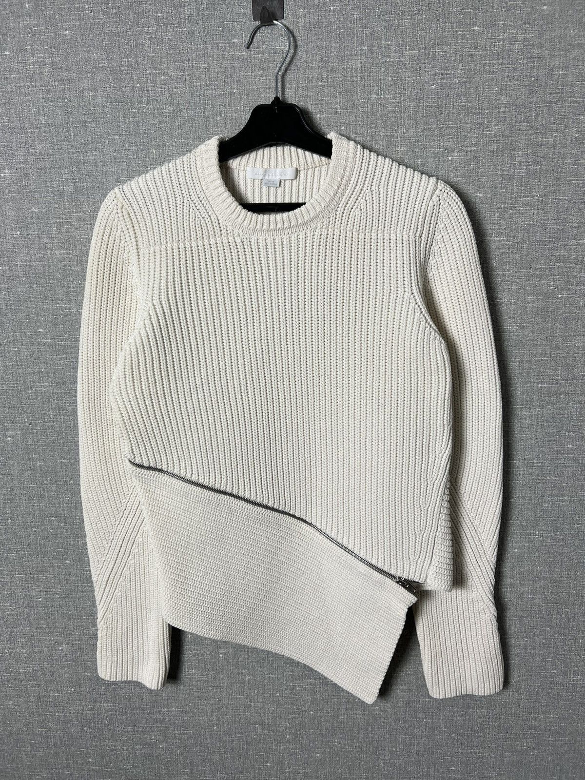 Alexander Wang ALEXANDER WANG Asymmetrical Zip Peel Away Knitted Sweater Size M / US 6-8 / IT 42-44 - 3 Thumbnail