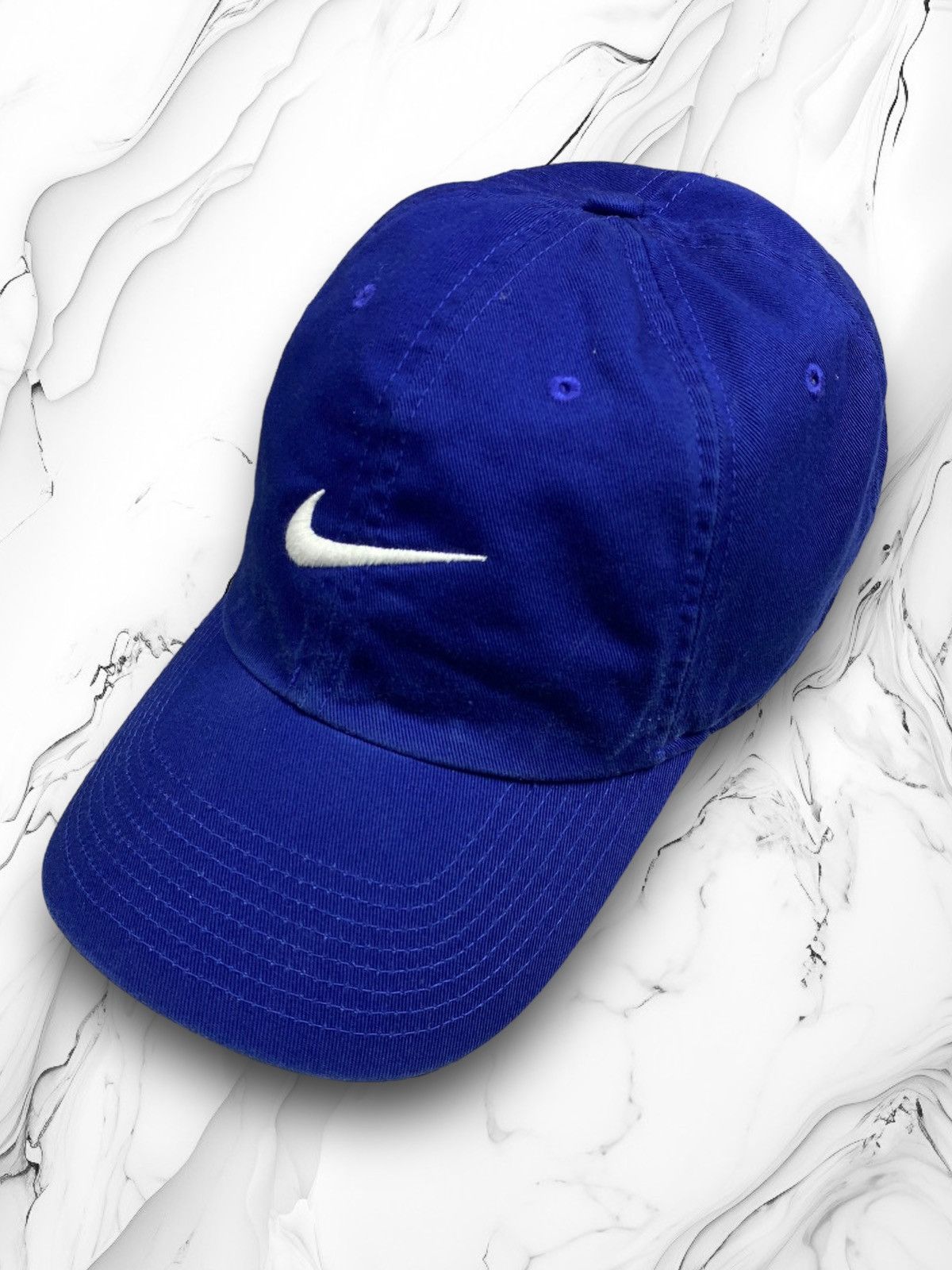 Nike × Vintage Vintage Nike Center Logo y2k Drill Cap Size ONE SIZE - 1 Thumbnail