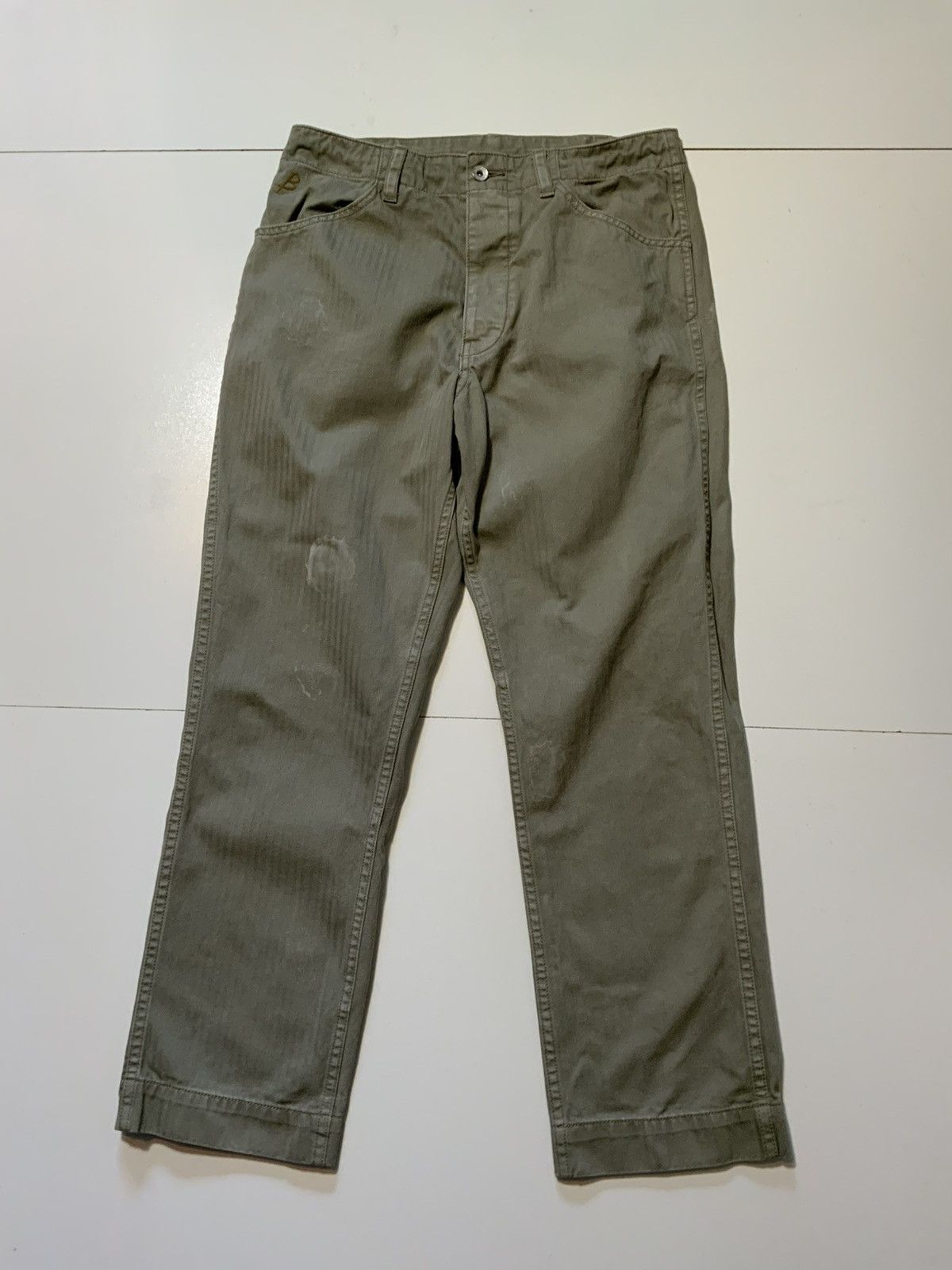 Other Birdwell Beach Britches HBT Herringbone Button Fly Pants Size US 31 - 1 Thumbnail