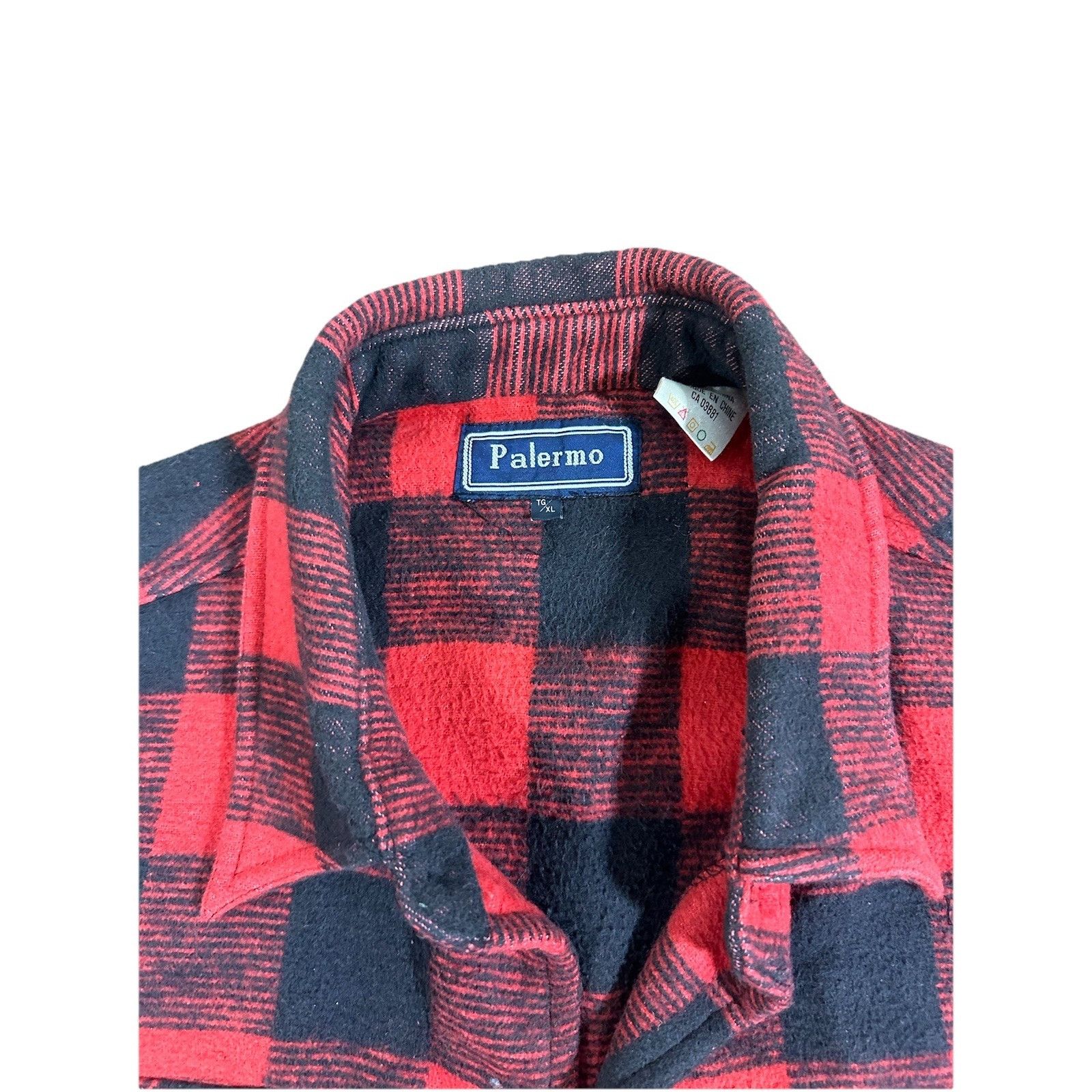 Vintage Vintage Palermo Flannel Plaid Shirt Button Up Lumberjack Red Size US L / EU 52-54 / 3 - 3 Thumbnail