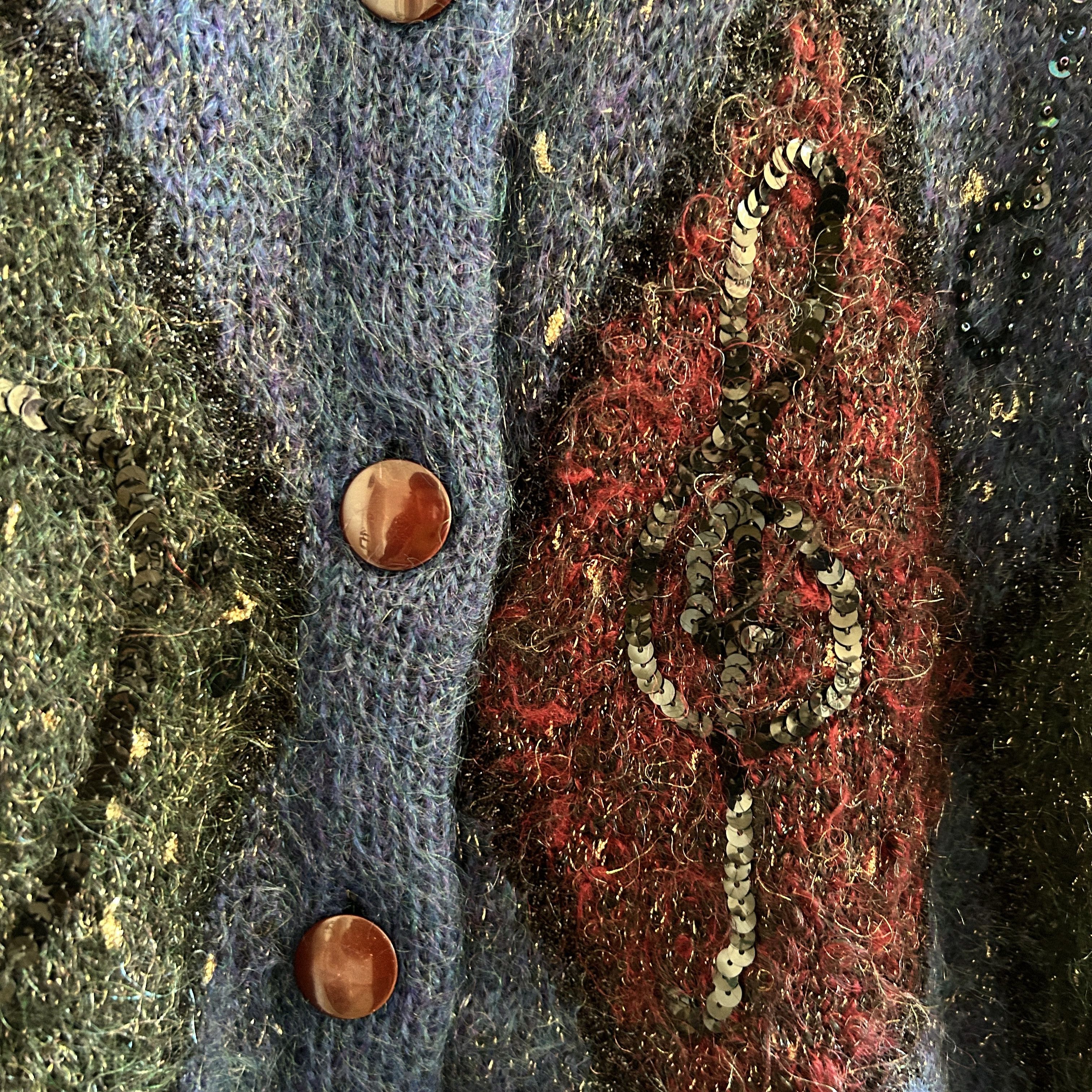 Vintage Vintage Mohair Harlequin Cardigan Size M / US 6-8 / IT 42-44 - 14 Thumbnail