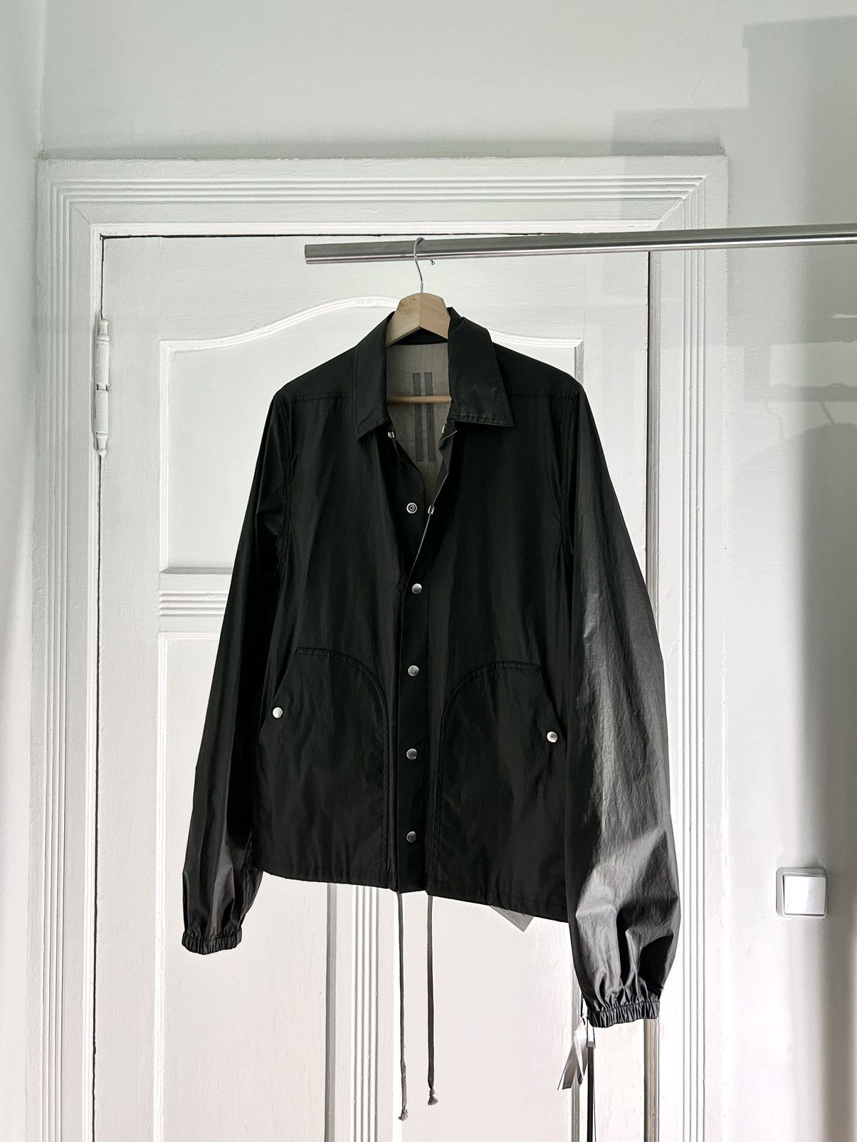 Image of Rick Owens - Bauhaus Snap Front Jacket in Black, Men's (Size Small)