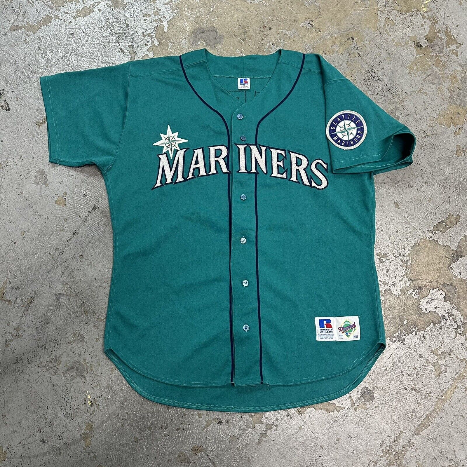 MLB × Russell Athletic × Vintage Vintage Russell Athletic Seattle Mariners Ken Griffey Jersey Size US XL / EU 56 / 4 - 3 Thumbnail