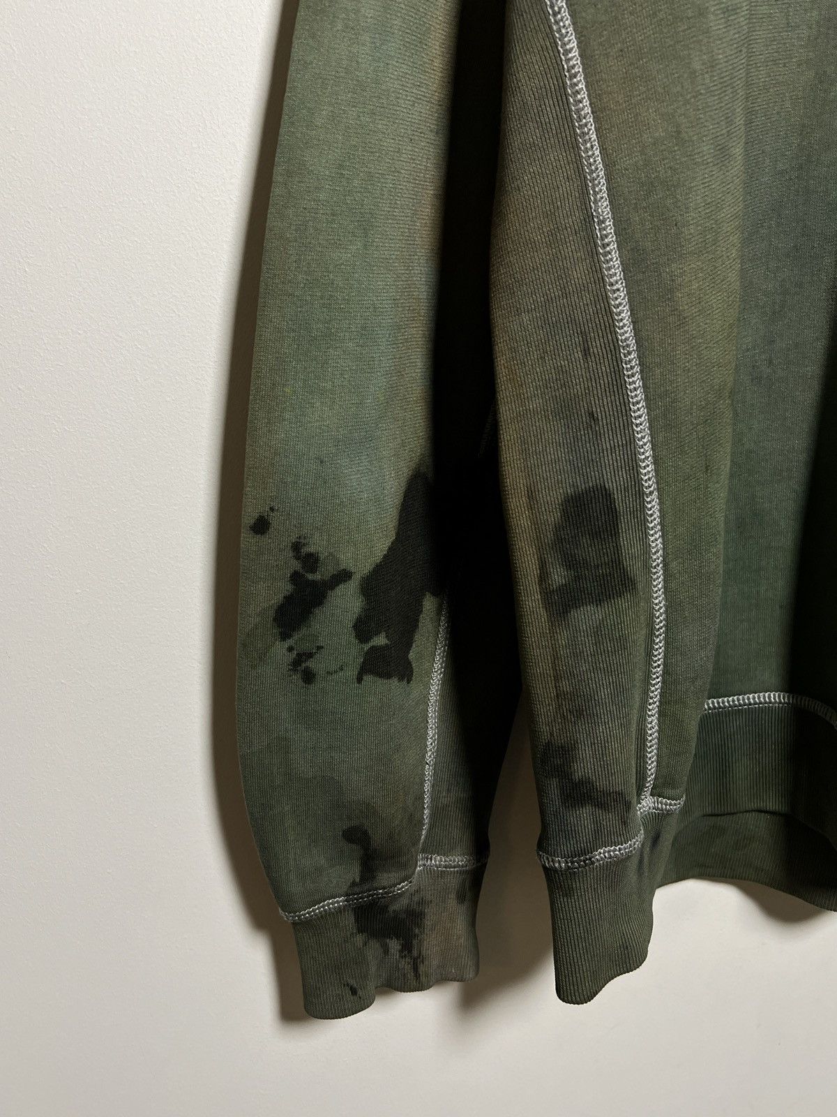 Stone Island Stone Island vintage crewneck overdyed hand corrosion Size US XXL / EU 58 / 5 - 9 Thumbnail