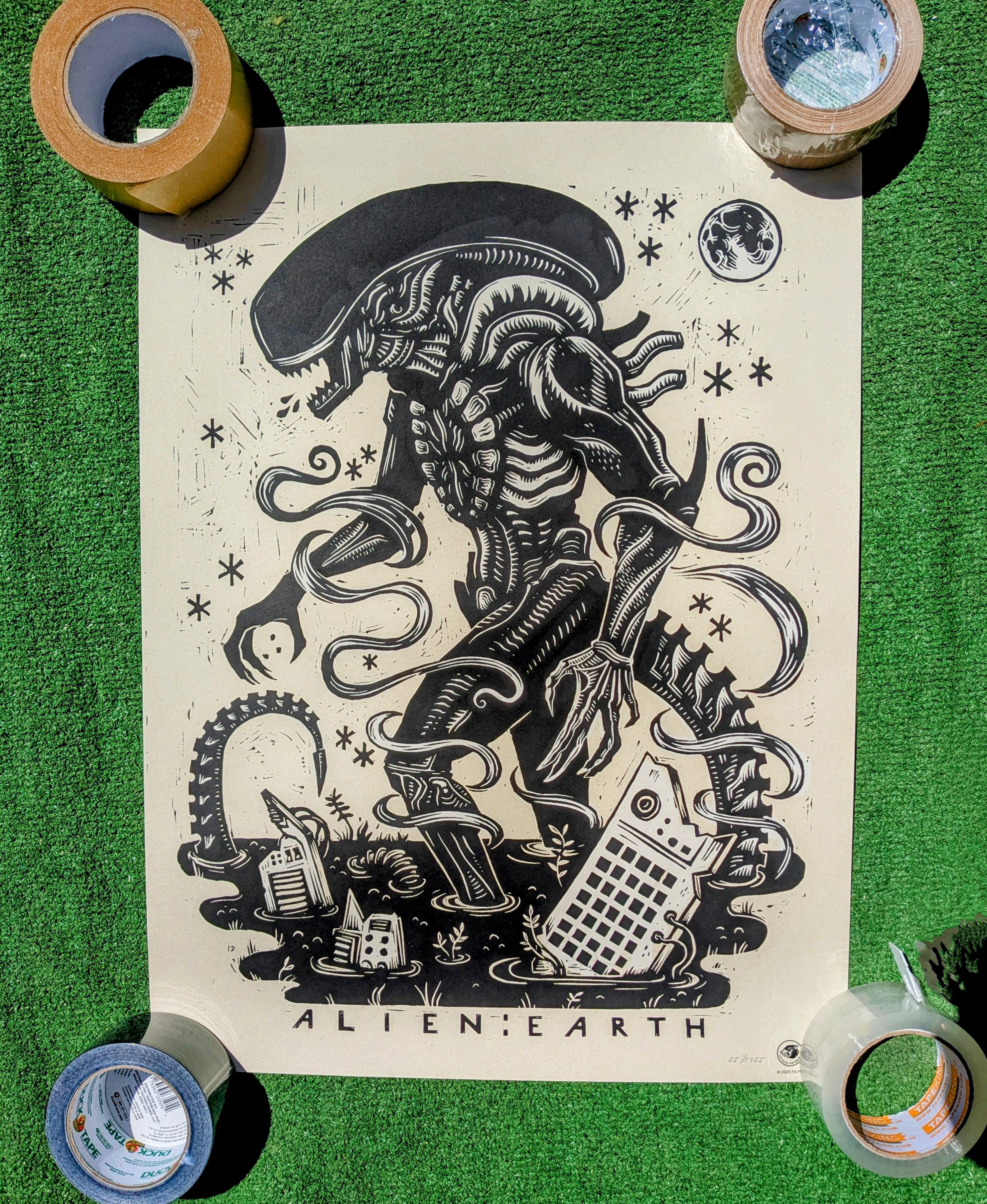 Other ALIEN EARTH SDCC 2025 Hall H Mondo Limited Poster #1638/1755 Size ONE SIZE - 4 Thumbnail