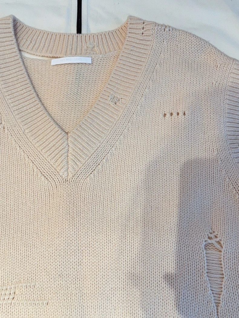 Helmut Lang HELMUT LANG White wool vest Size M / US 6-8 / IT 42-44 - 2 Thumbnail