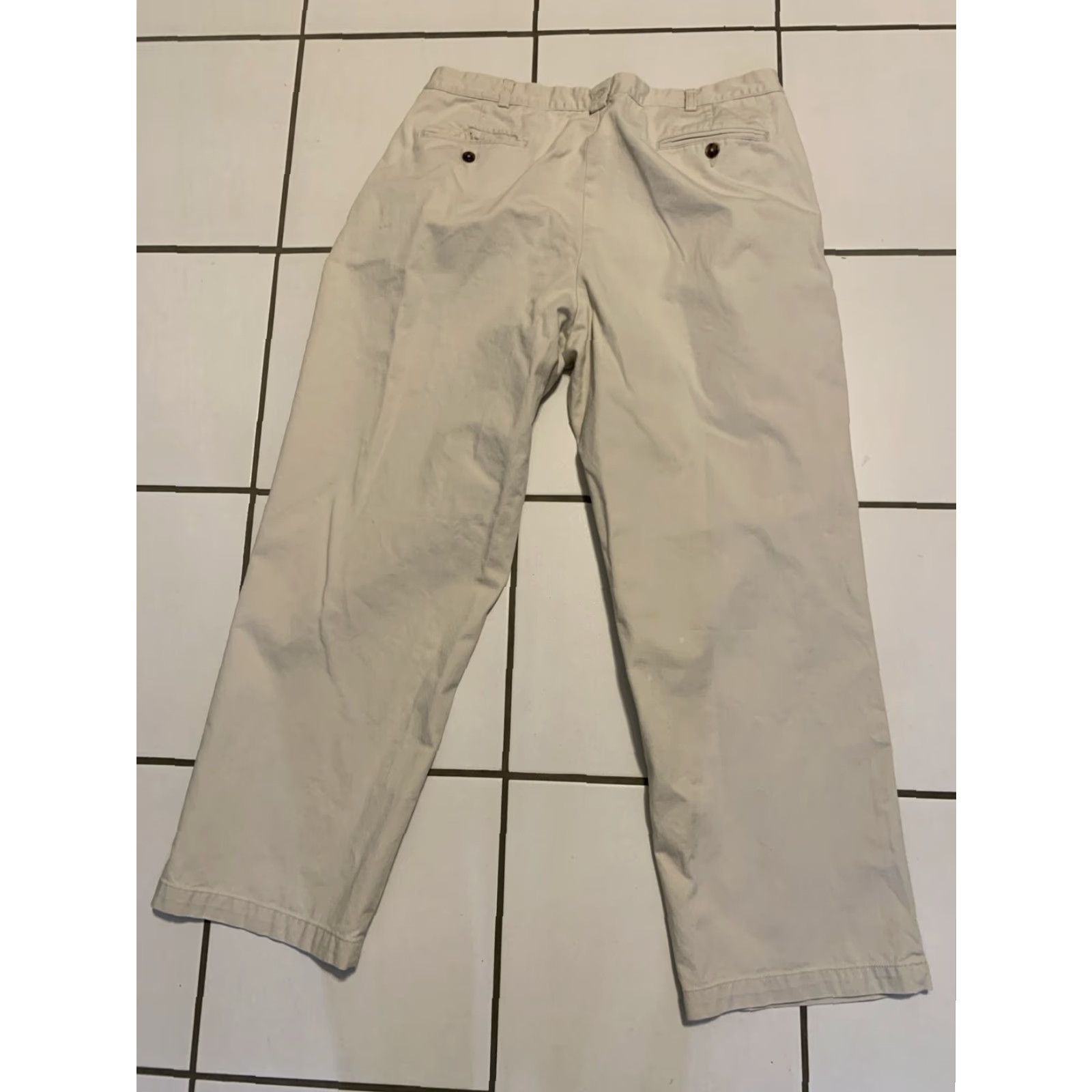 Vintage Turnbury Mens 38x29 Beige Chino Straight Leg Pants Size US 38 / EU 54 - 2 Thumbnail