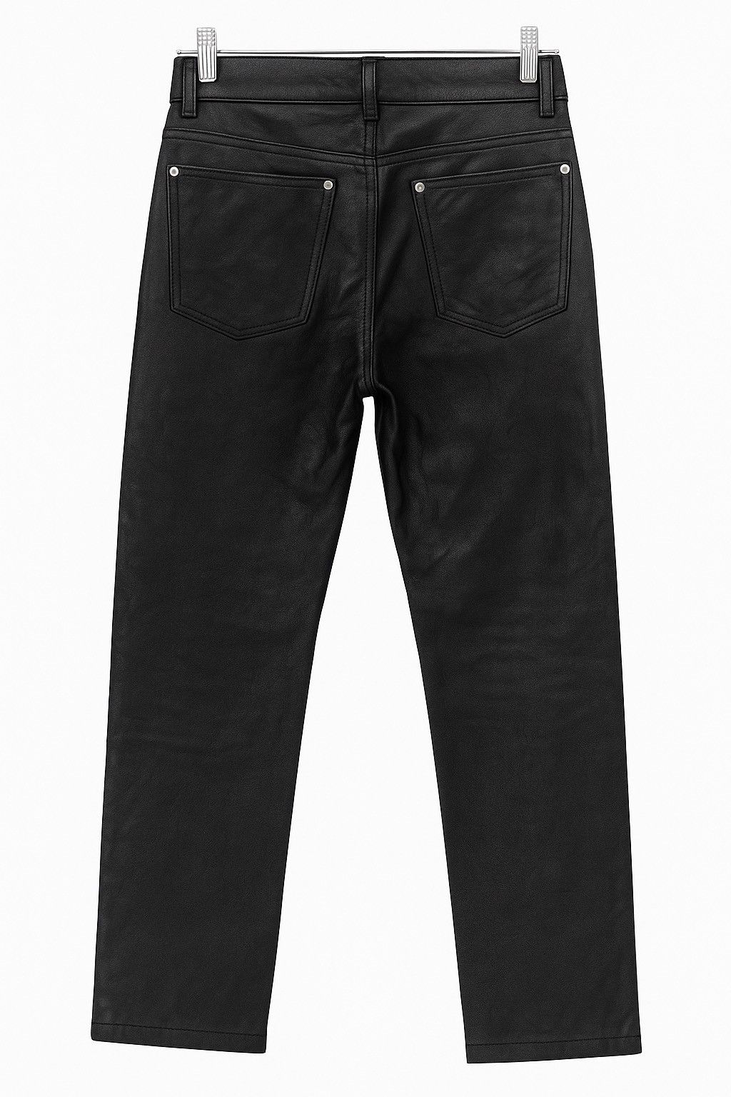 Genuine Leather Vintage Black Korean Leather Pants by Jeans Infinite World Size US 30 / EU 46 - 2 Thumbnail