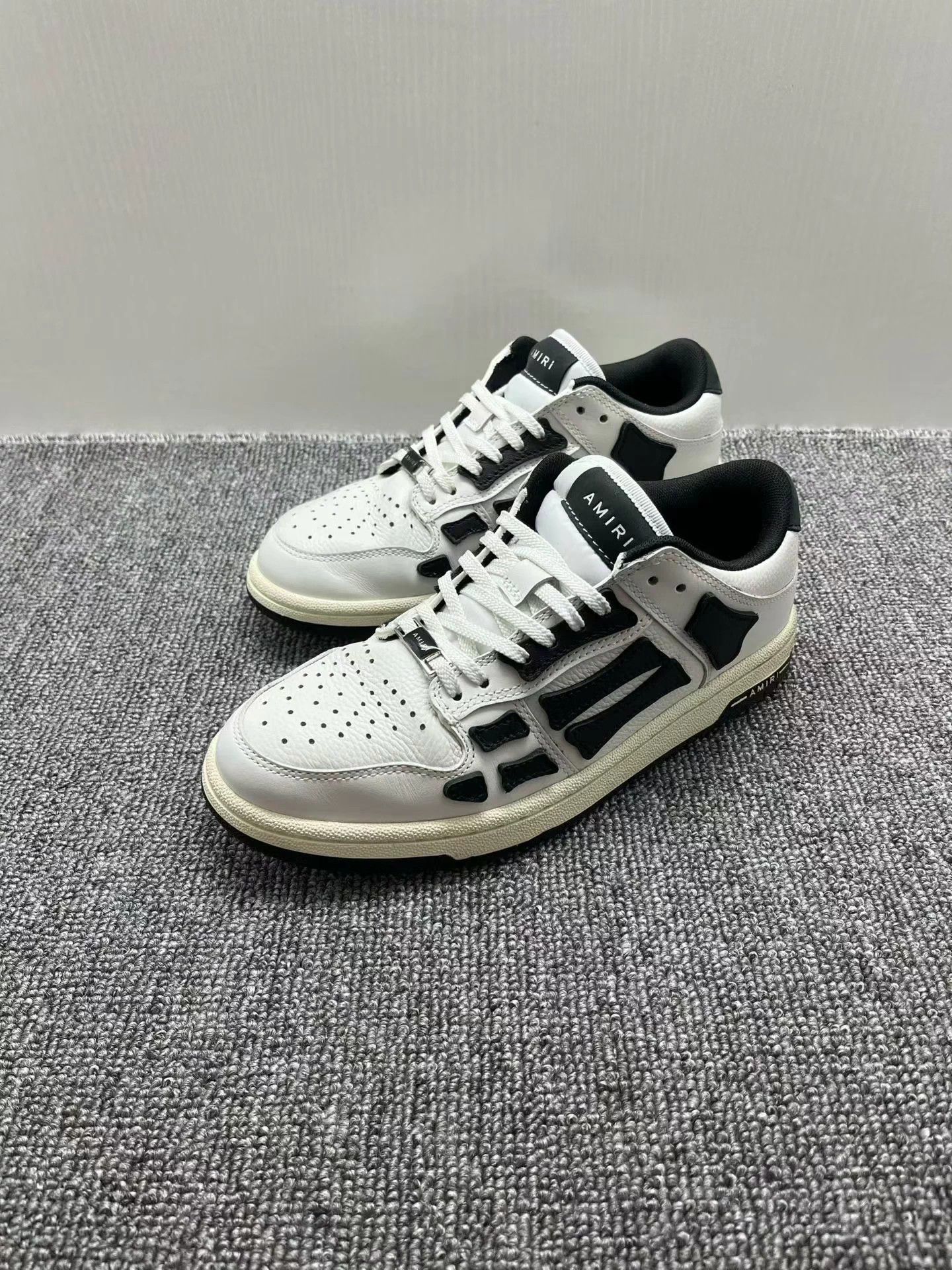 Amiri Amiri Bone Shoes Black/White EUR 37 Size US 7 / IT 37 - 1 Thumbnail