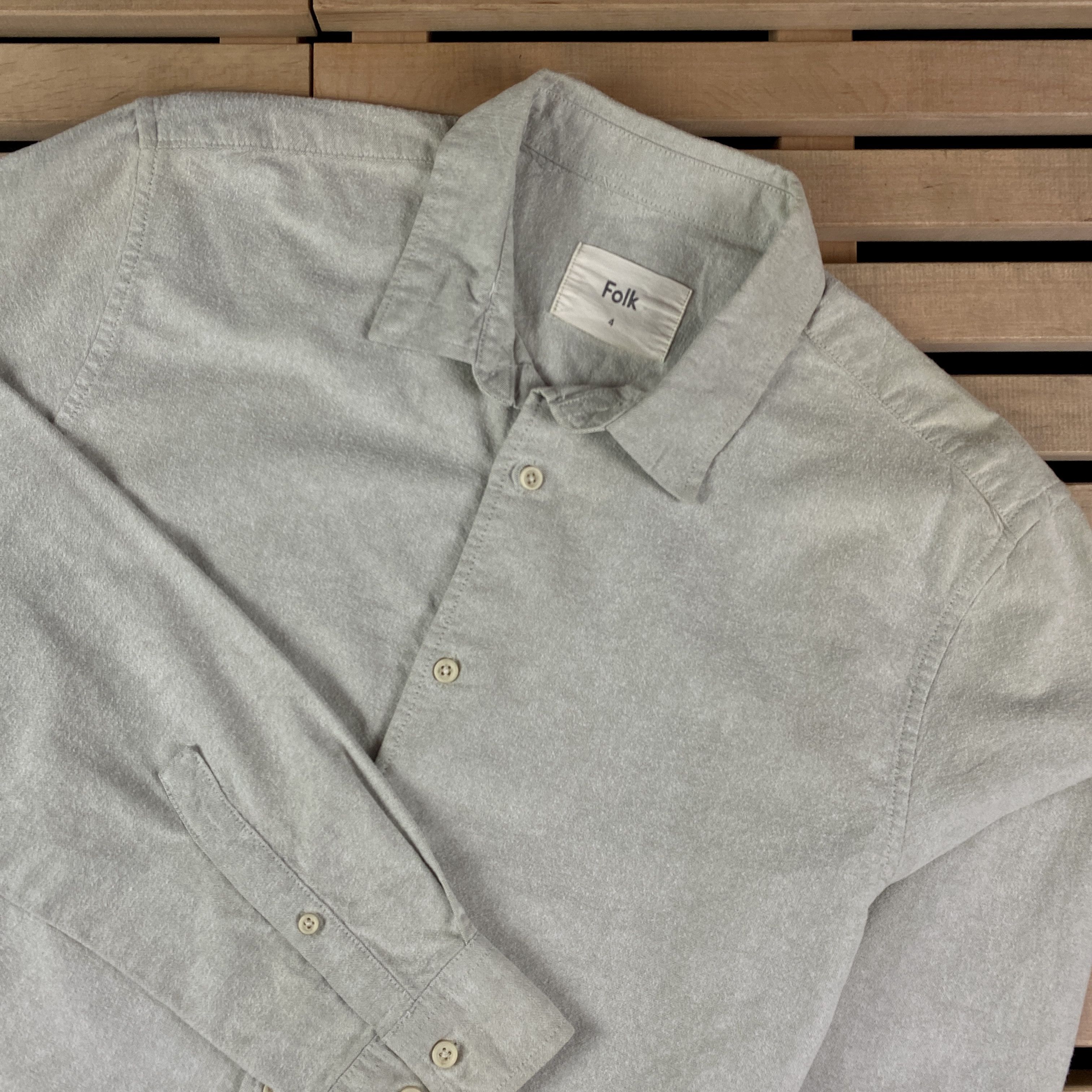 Folk Mens Long Sleeve Shirts Folk Size 4 Cotton Size US M / EU 48-50 / 2 - 2 Thumbnail