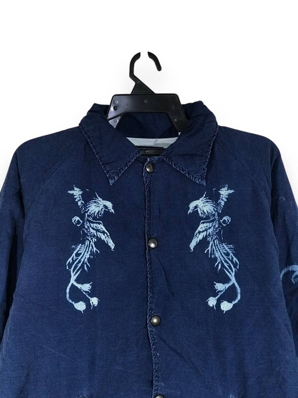 Blue Blue Japan Blue blue indigo kimono button up style sukajan phoenix bird Size US L / EU 52-54 / 3 - 2 Thumbnail