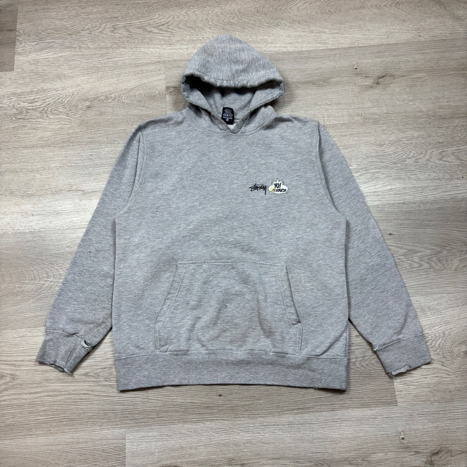 Rare VTG Stussy Yo Raps MTV Digital Underground Hoodie Large