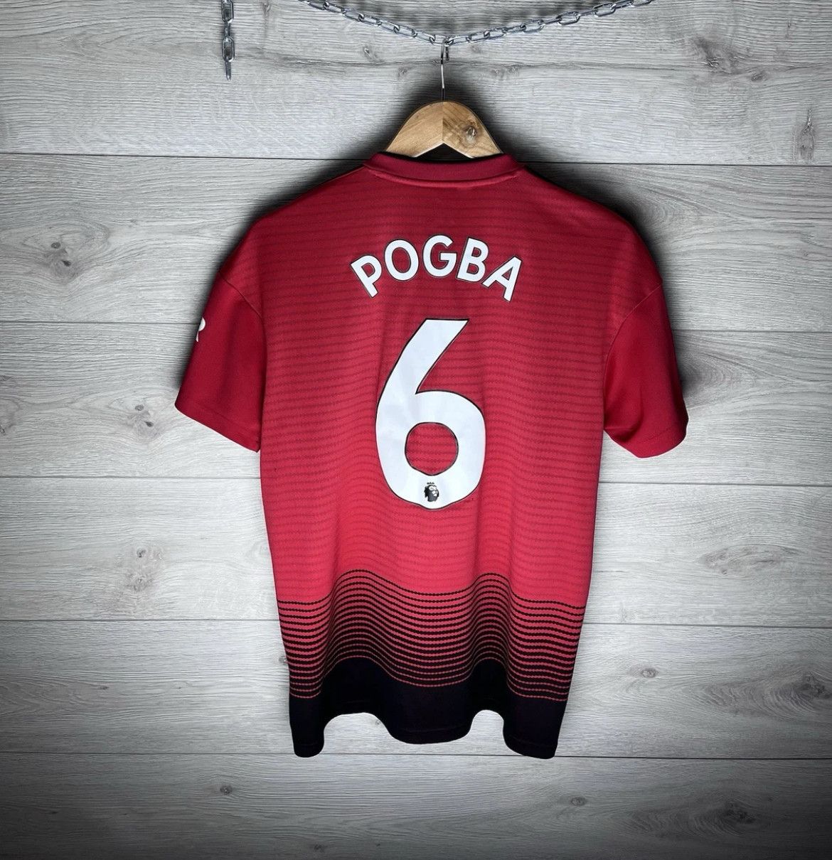 Adidas Soccer jersey adidas Manchester United #6 Pogba Men 17/2018 Size US L / EU 52-54 / 3 - 1 Thumbnail