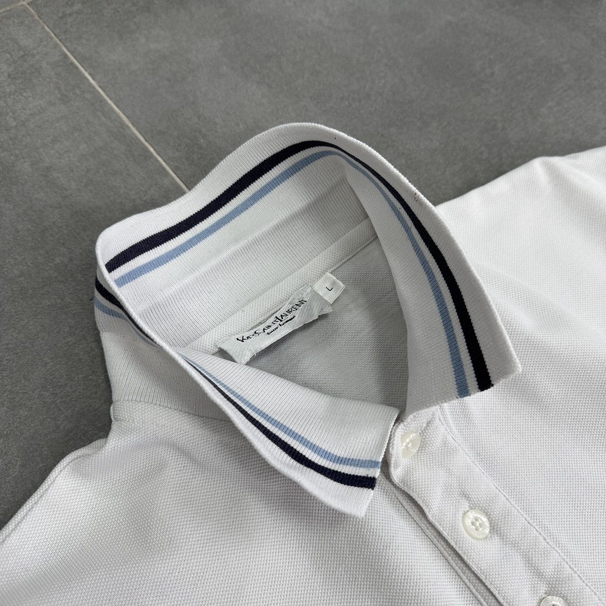 Yves Saint Laurent Yves Saint Laurent YSL Pour Homme Polo Shirt Men Size L Size US L / EU 52-54 / 3 - 19 Thumbnail