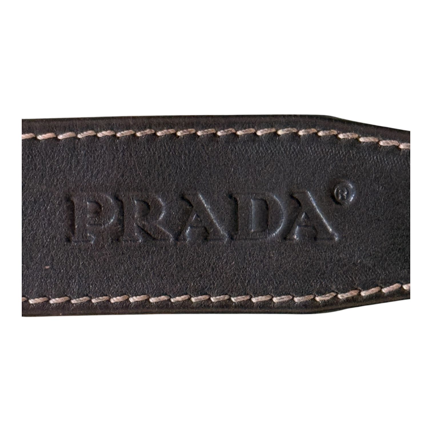 Prada Prada Vintage Leather Belt Embossed leather Size 32 US Size 32 - 1 Thumbnail