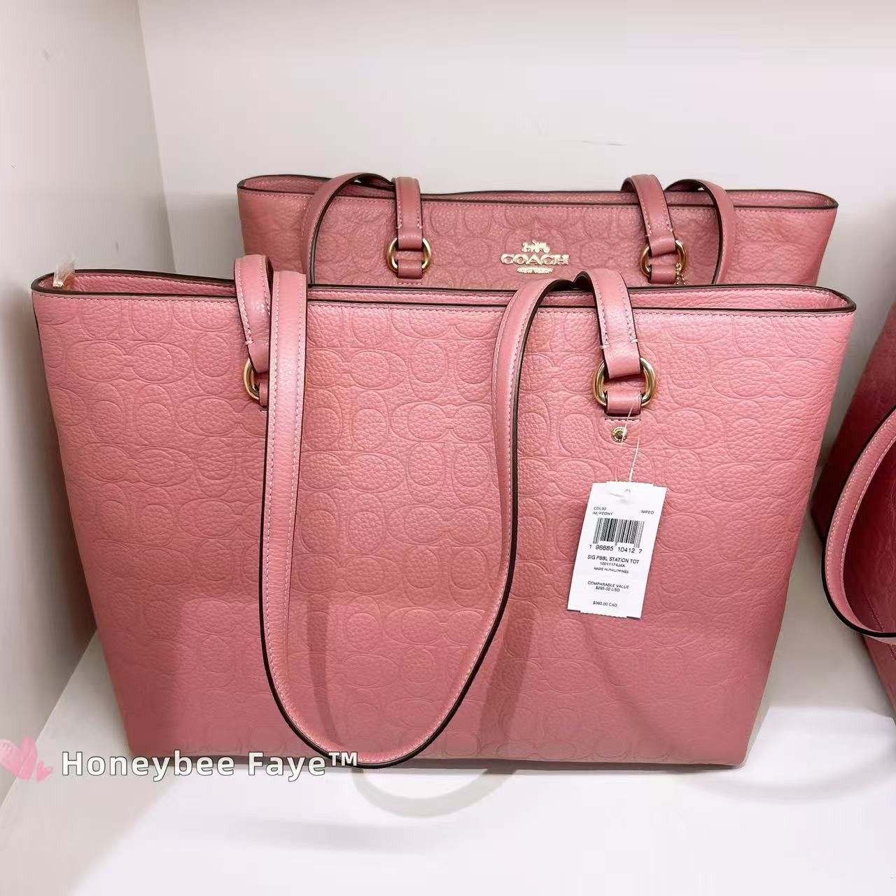 Coach Station Tote Bag In Signature Leather CDL99 Size ONE SIZE - 3 Thumbnail