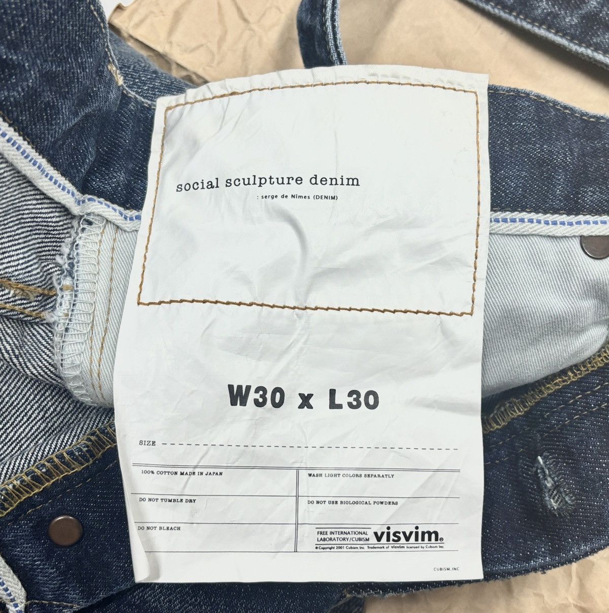 Visvim Visvim 20aw Social Sculpture 15 Damaged-21 15D21 Size US 34 / EU 50 - 11 Thumbnail