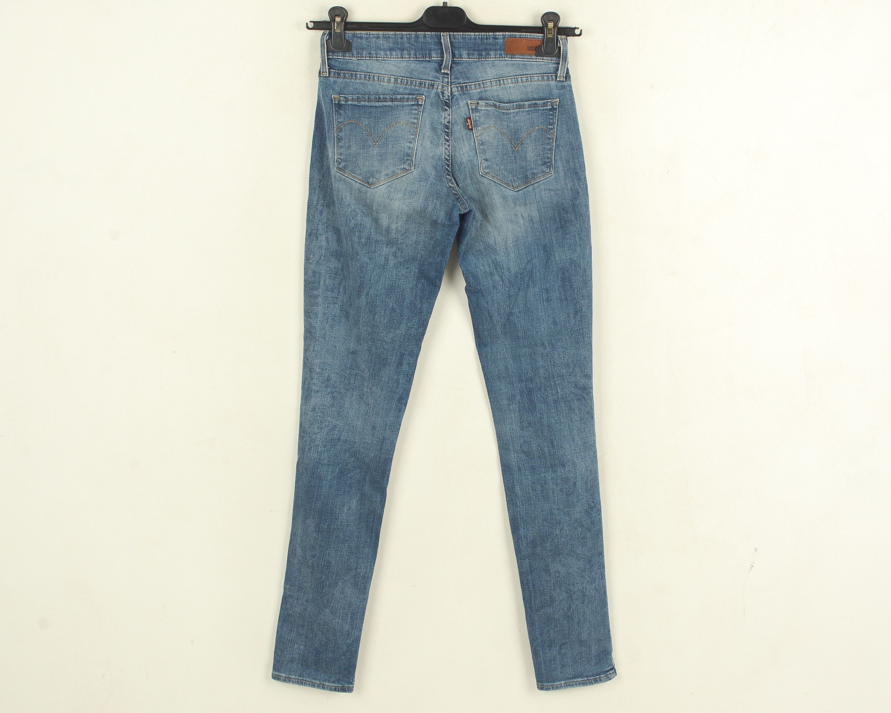 Levi's Demi Curve Modern Rise Skinny Jeans Women W26 L32 Trousers Size 26" / US 2 / IT 38 - 3 Thumbnail