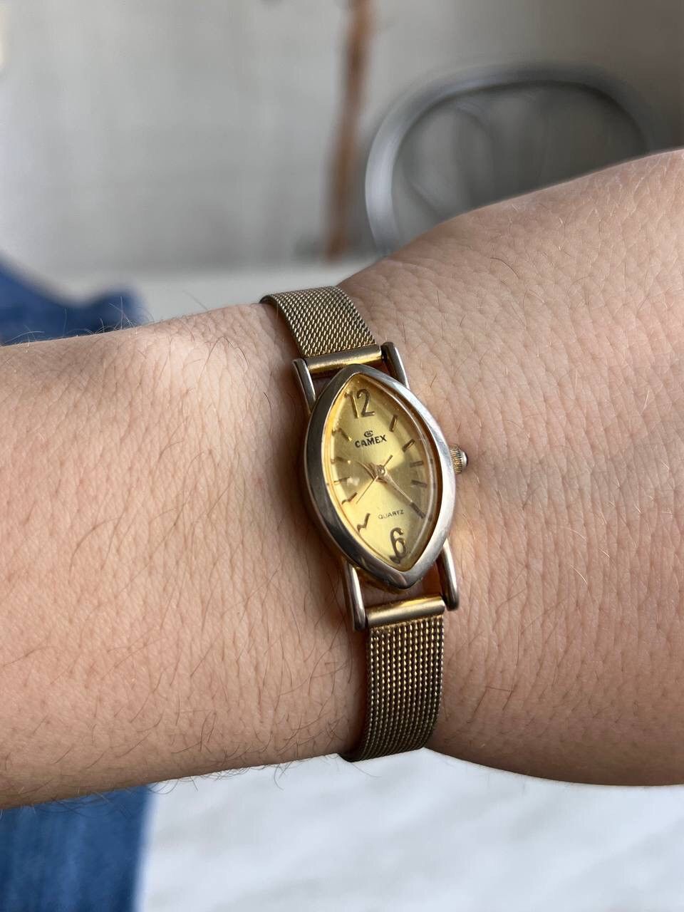 Japanese Brand × Vintage Vintage Japanese style futuristic Form Sharp Gold Watch Size ONE SIZE - 1 Thumbnail
