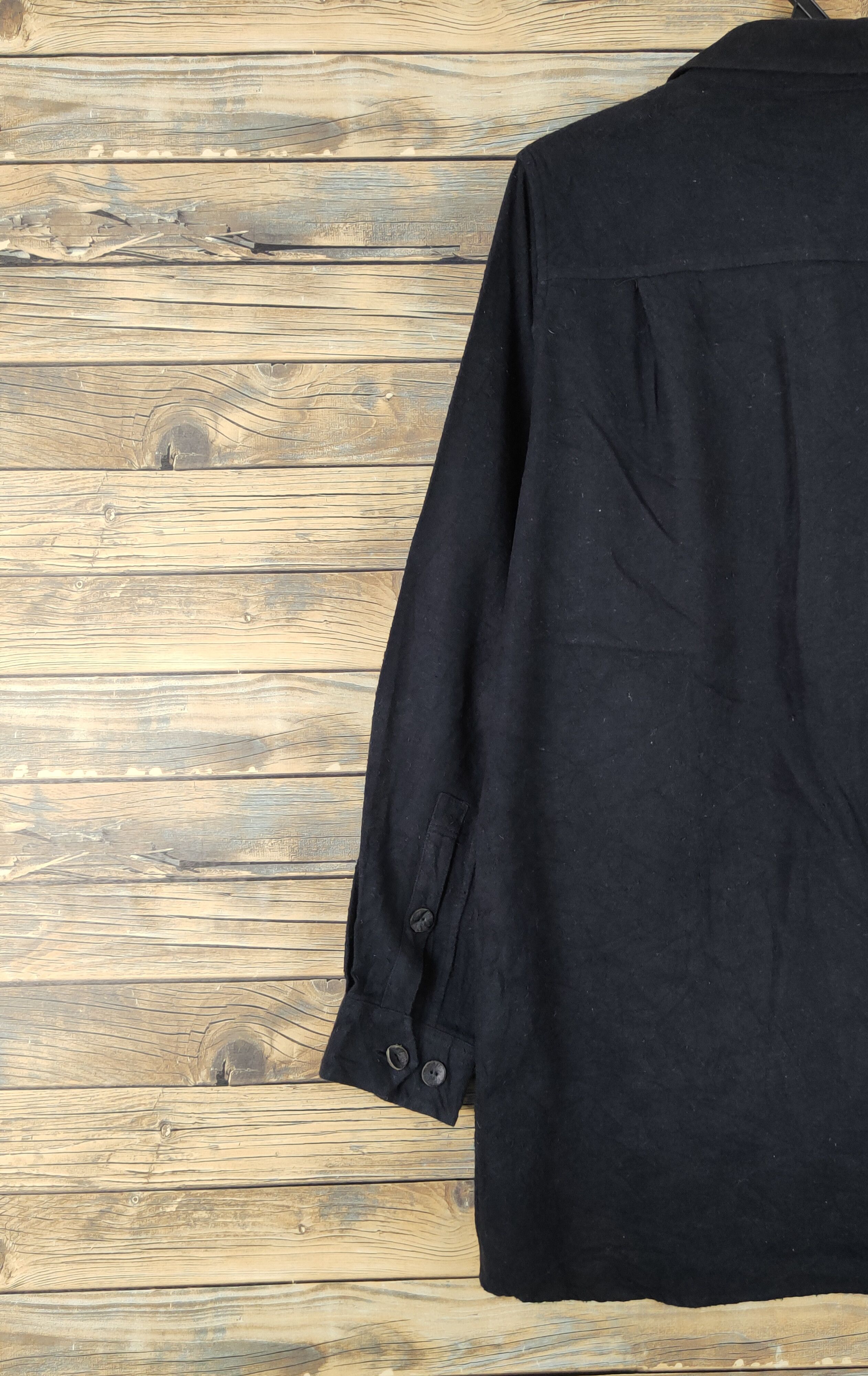 Japanese Brand × Undercover × Vintage Undercoverism Black Long Sleeve Button Up Shirts Size L / US 10 / IT 46 - 8 Thumbnail