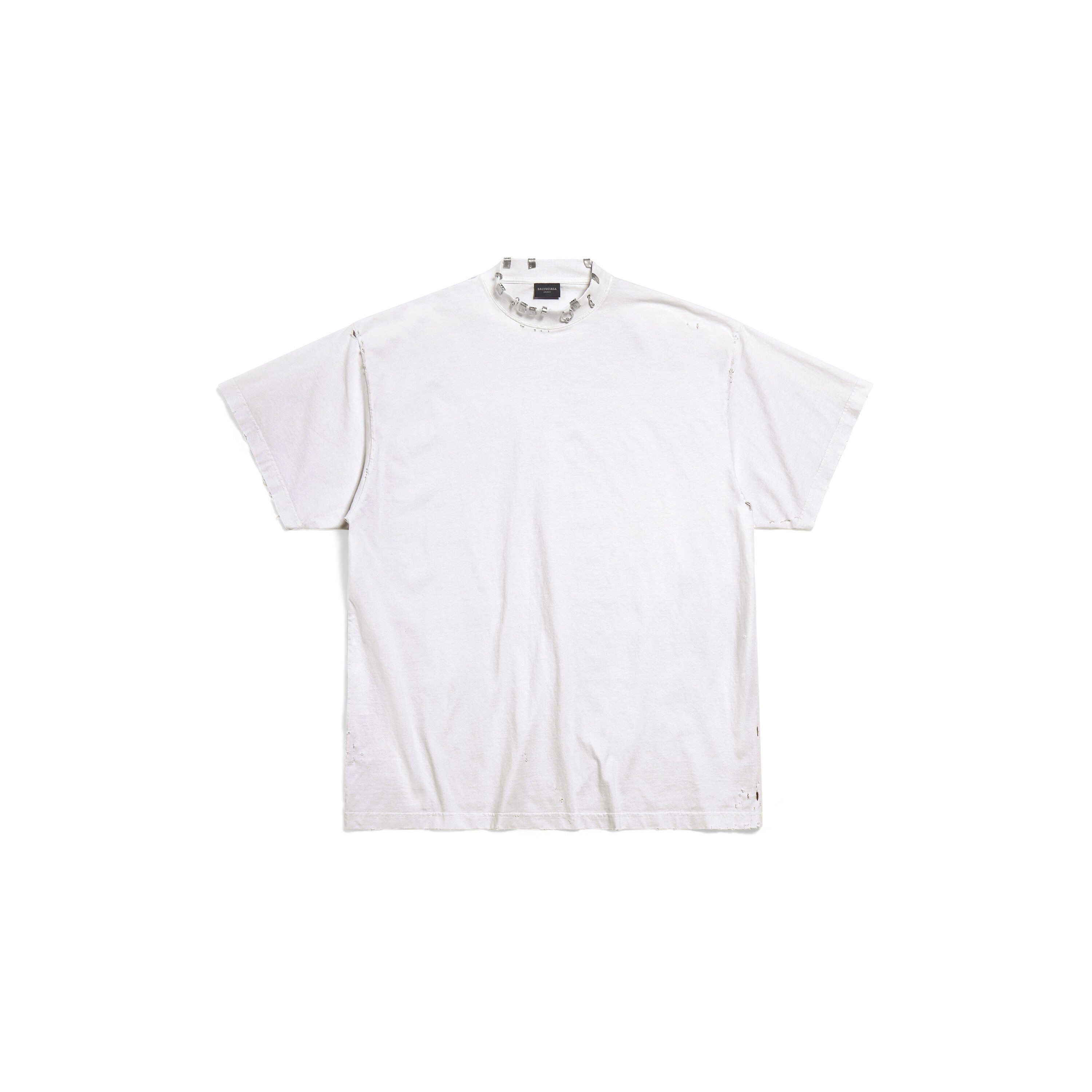 Balenciaga Balenciaga pierced t shirt | Grailed