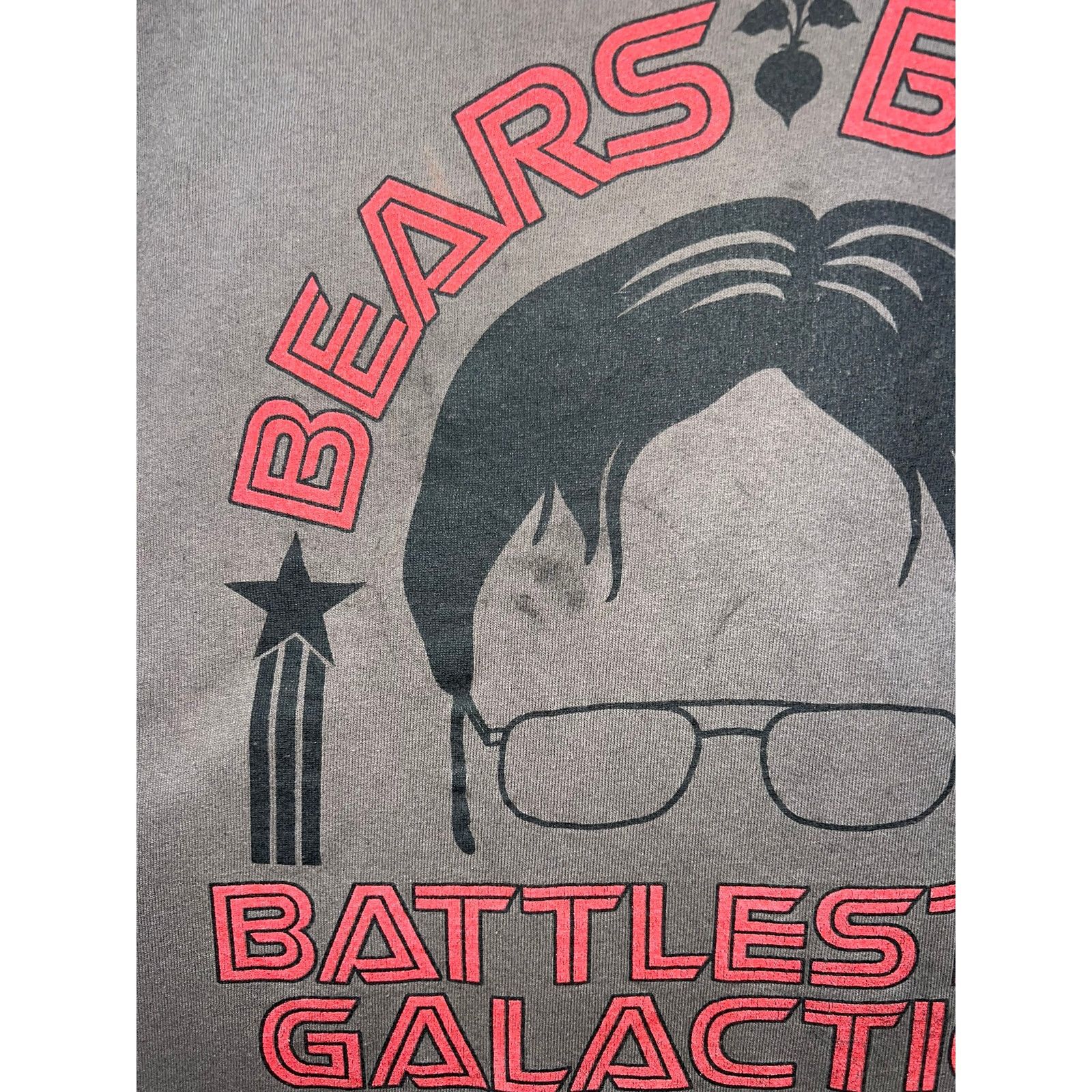 Vintage The Office Bears Beets Battlestar Galactica Shirt Stained XL Size US XL / EU 56 / 4 - 3 Thumbnail