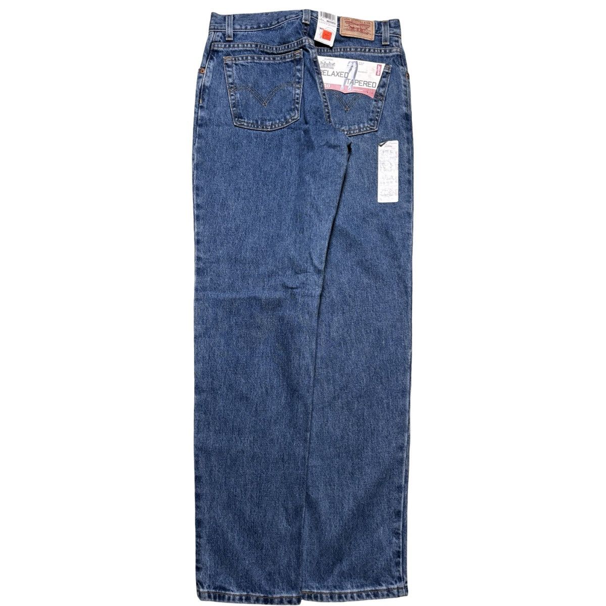 Levi's Y2K Levi's 550 Relaxed Tapered Dark Wash Jeans NOS 8 28" Size 30" / US 8 / IT 44 - 1 Thumbnail