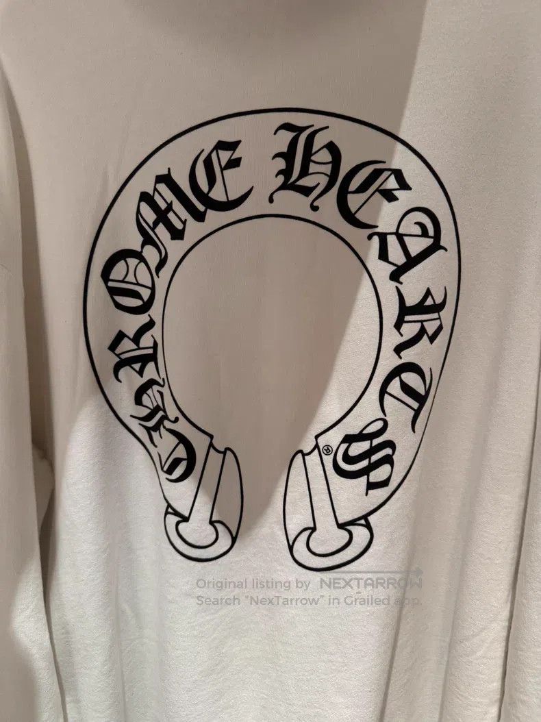 Chrome Hearts CHROME HEARTS White horse-hoof patterned kaftan sweater Size US XL / EU 56 / 4 - 3 Thumbnail
