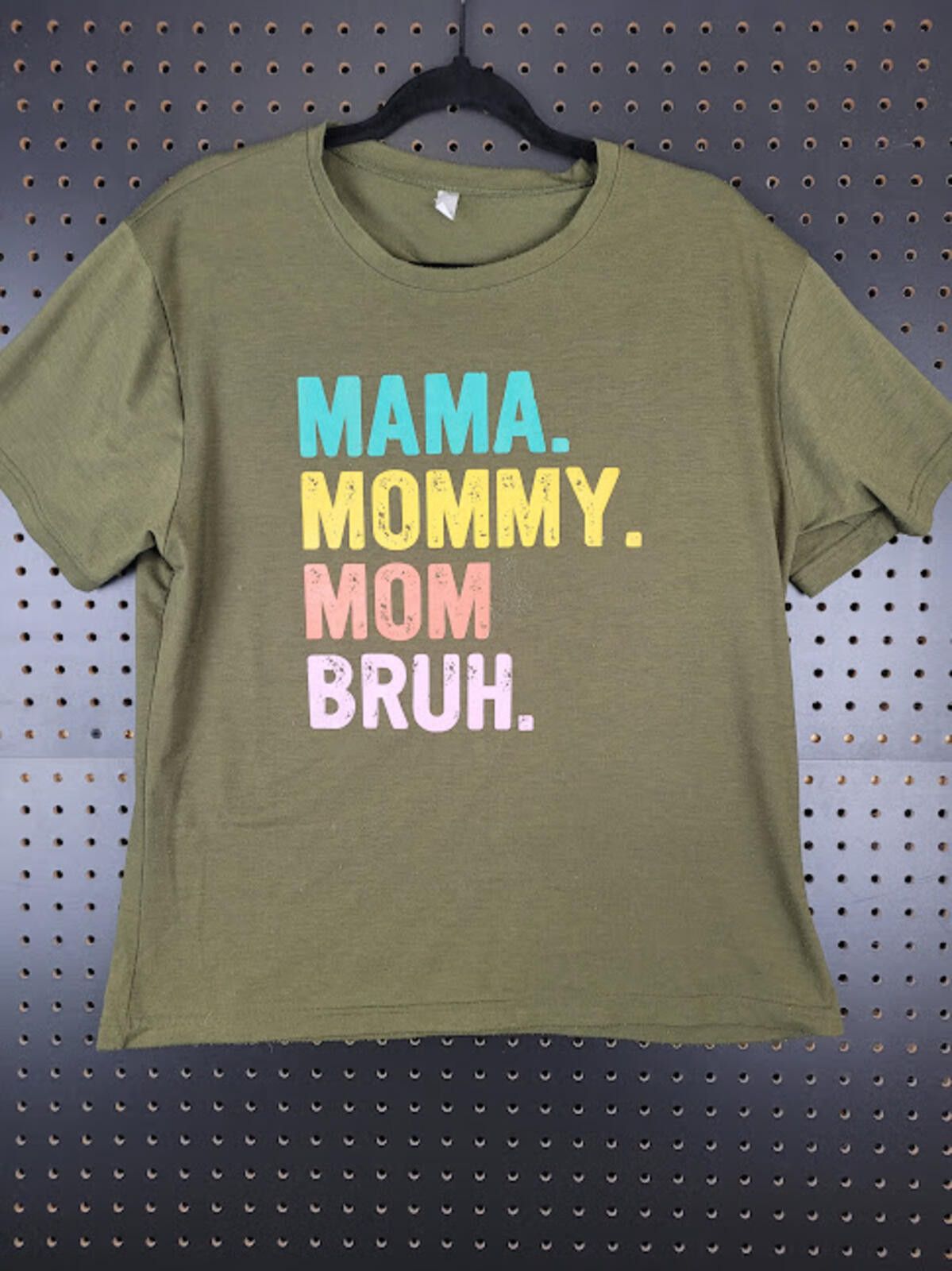 Genetic Manipulation Shinichiro Kuriya Mama Mommy Mom Bruh Graphic Tee - Olive Green Unisex T-Shirt Size XL / US 12-14 / IT 48-50 - 1 Thumbnail