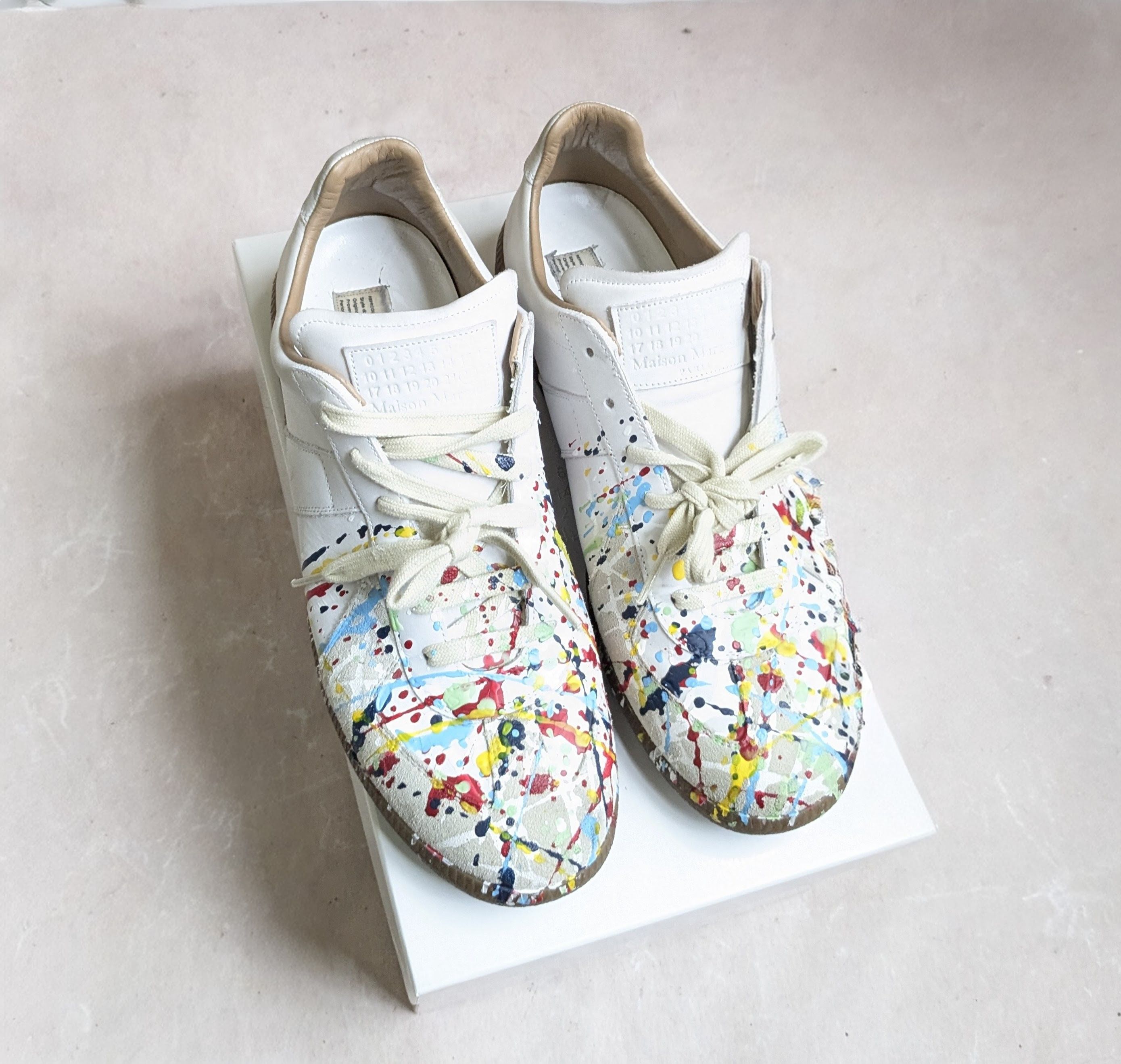 Maison Margiela GAT Replica Paint 12 45 Low Tops