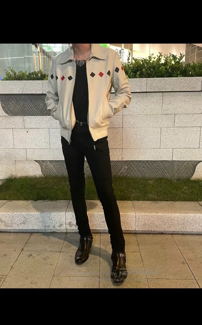 Saint Laurent Paris Saint Laurent Paris Distressed patchwork leather jacket Size L / US 10 / IT 46 - 4 Thumbnail