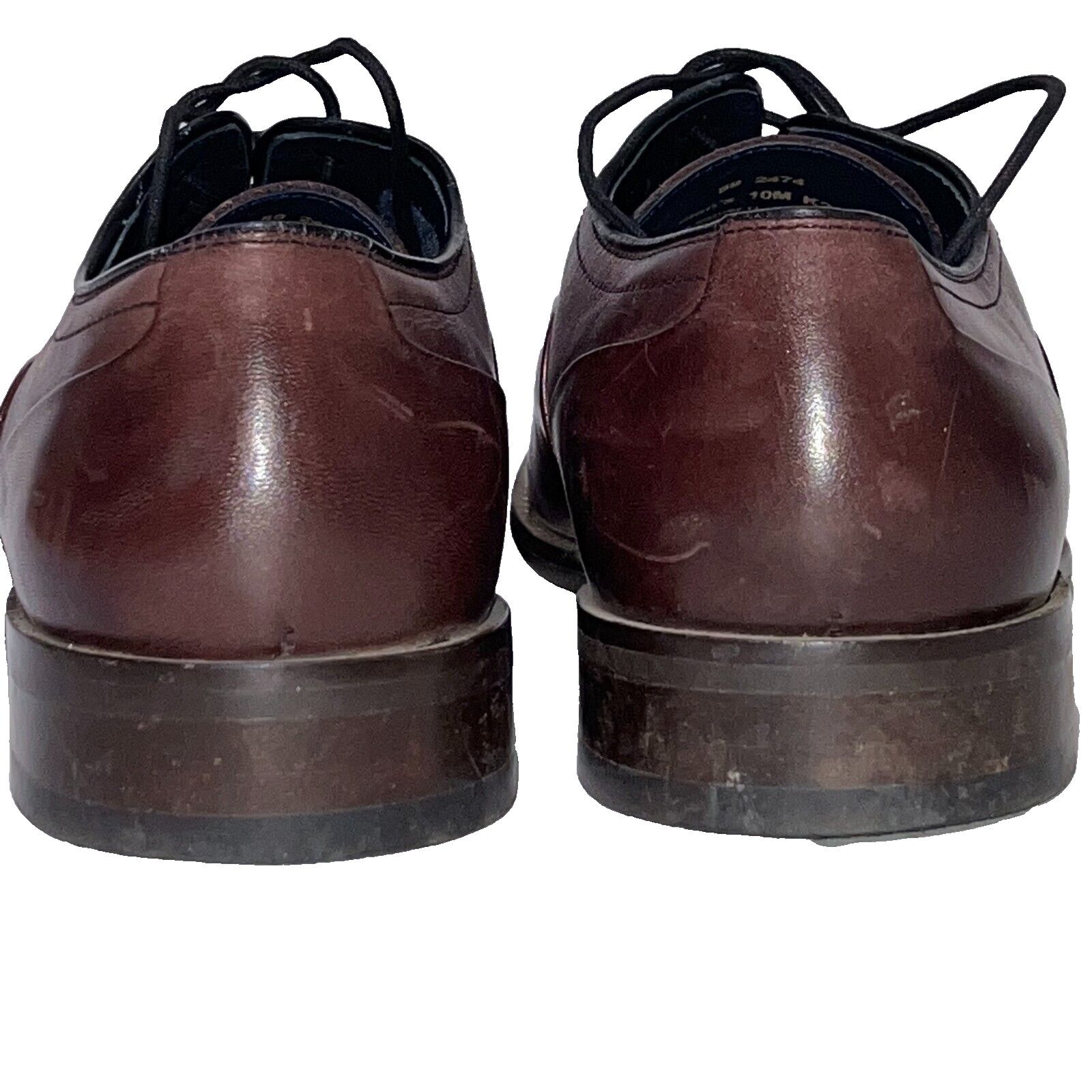Johnston & Murphy Johnston & Murphy Burgundy Leather Cap Toe Oxfords Size 10M Size US 10 / EU 43 - 8 Thumbnail